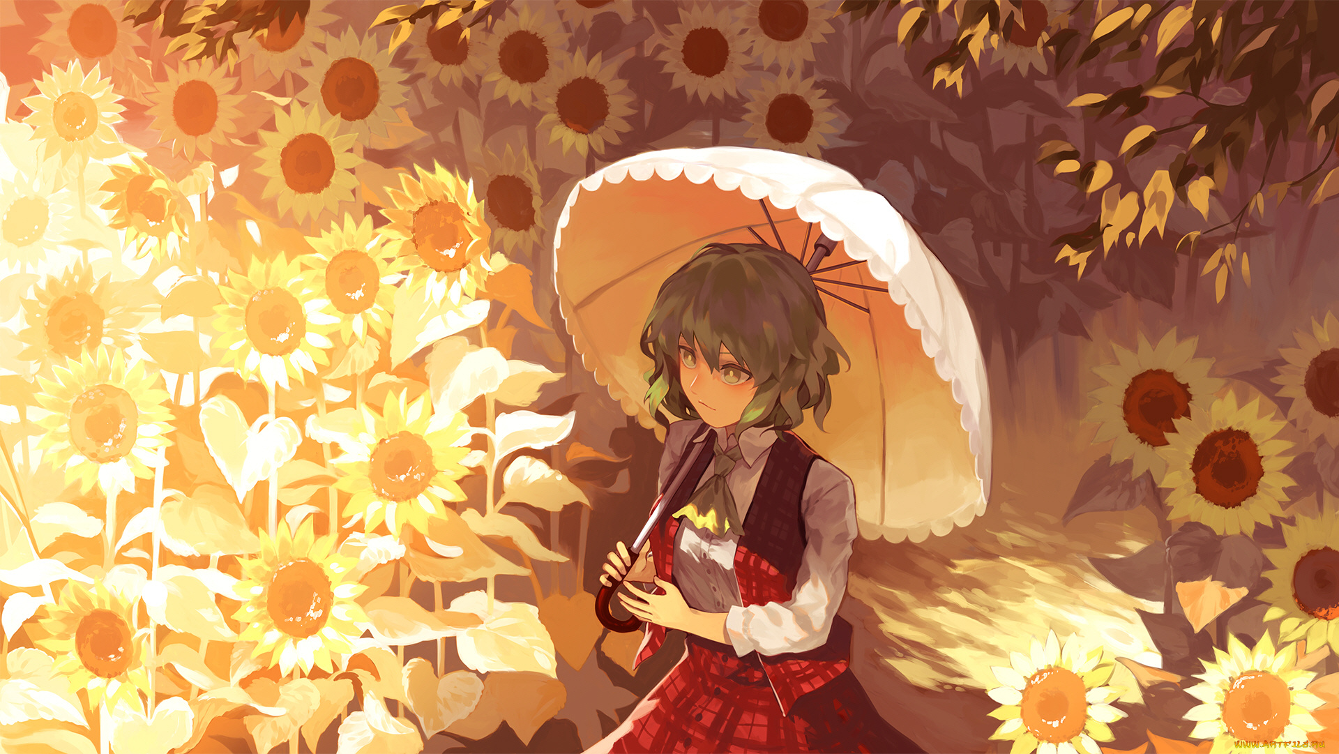 аниме, touhou, девушка