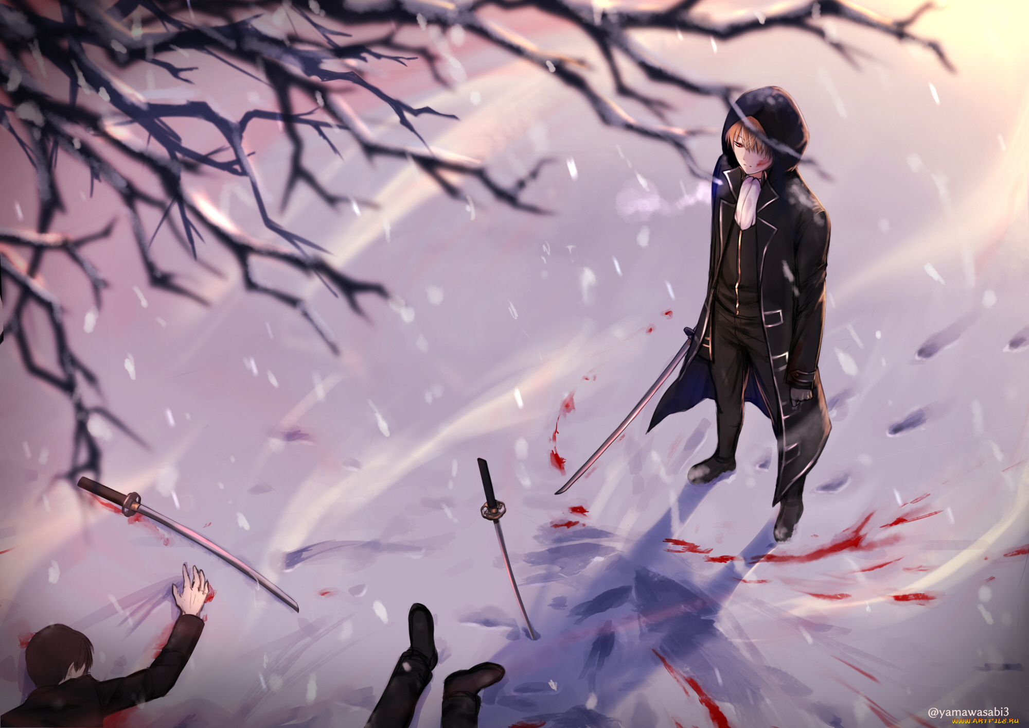 аниме, gintama, парень