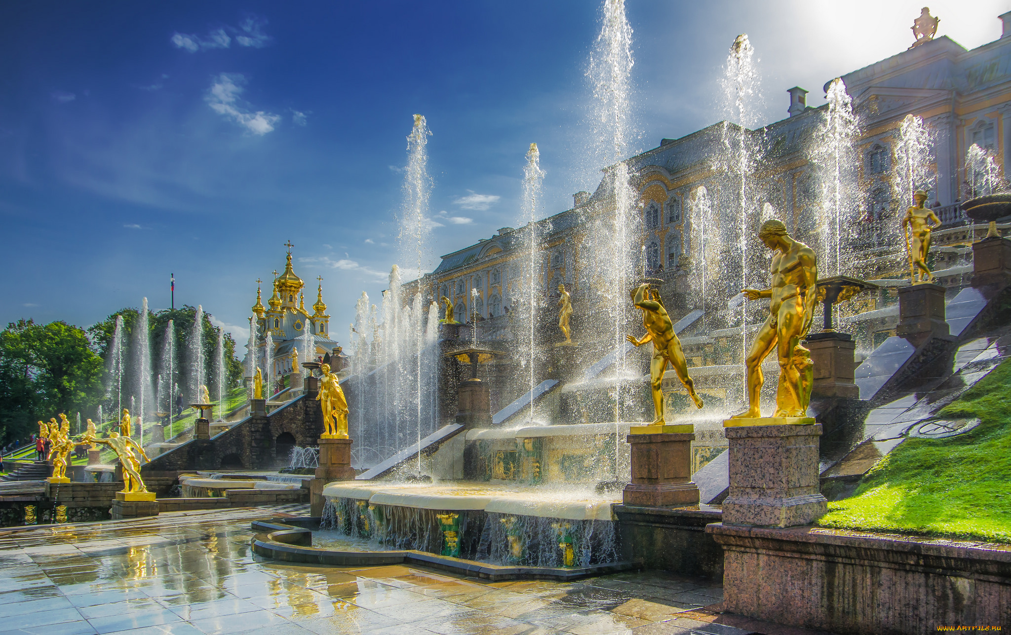 peterhof, palace, города, санкт-петербург, , петергоф, , россия, простор