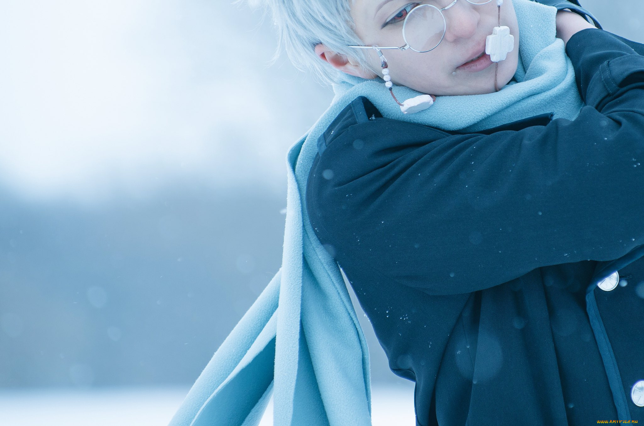 разное, cosplay, , косплей, шарф, очки, парень