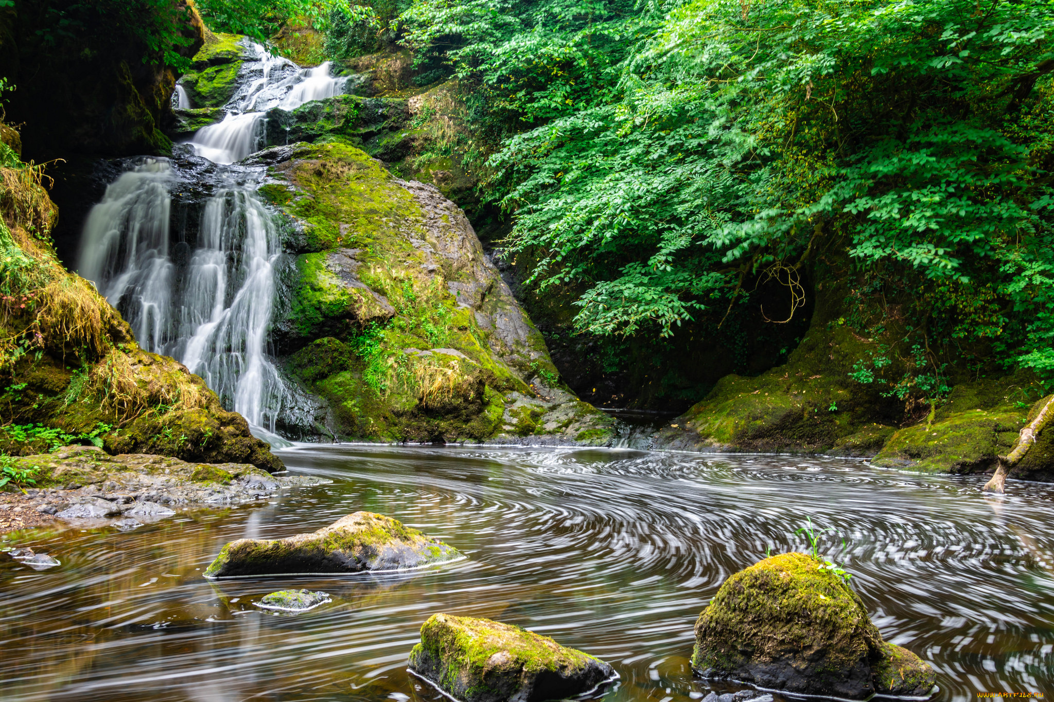 природа, водопады, простор