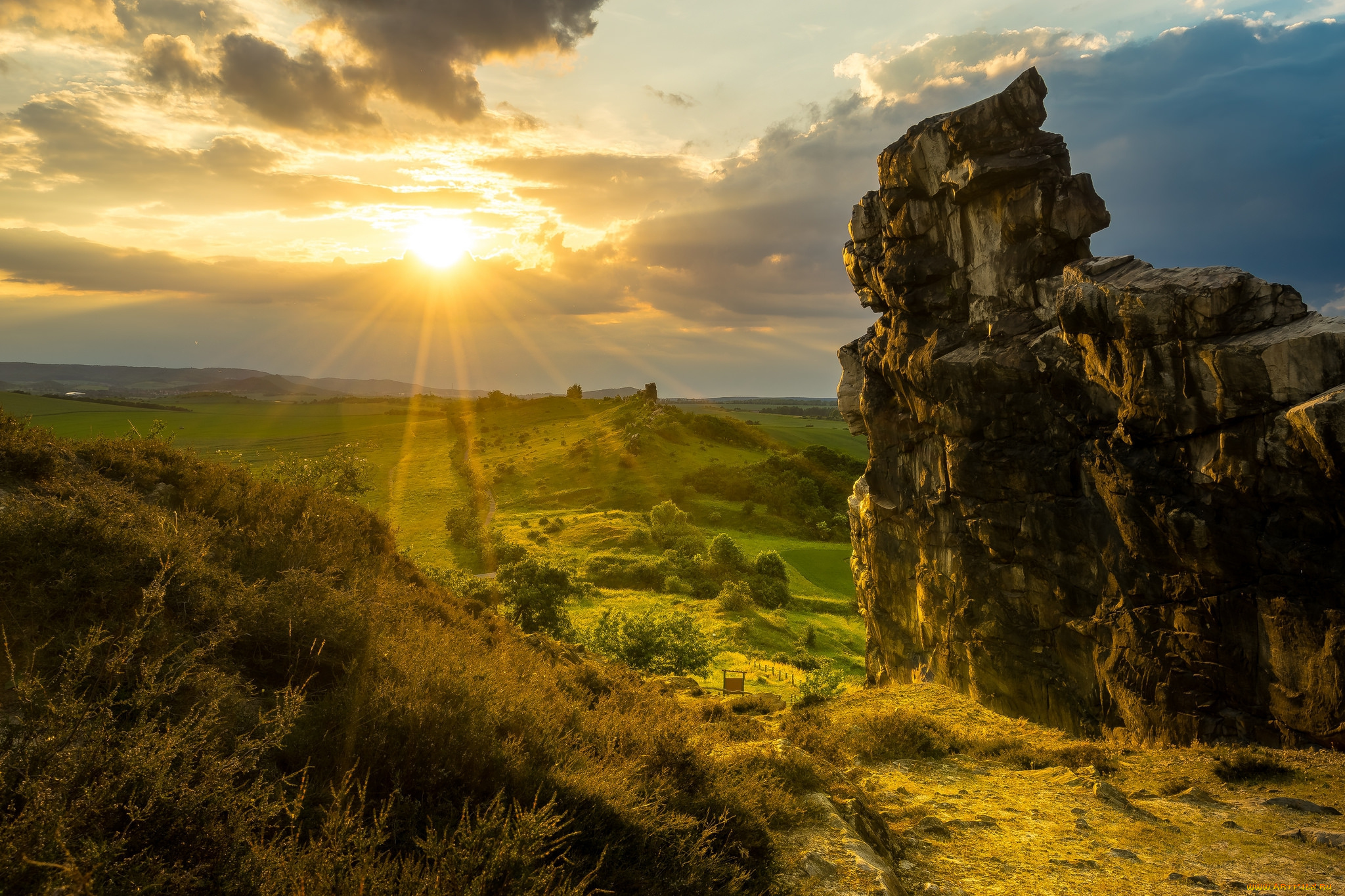 природа, восходы, закаты, простор