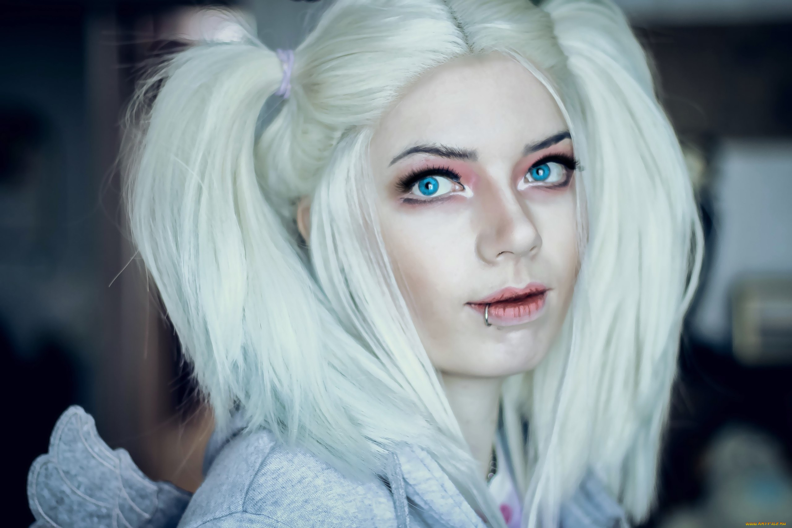 разное, cosplay, , косплей, лицо, девушка, пирсинг