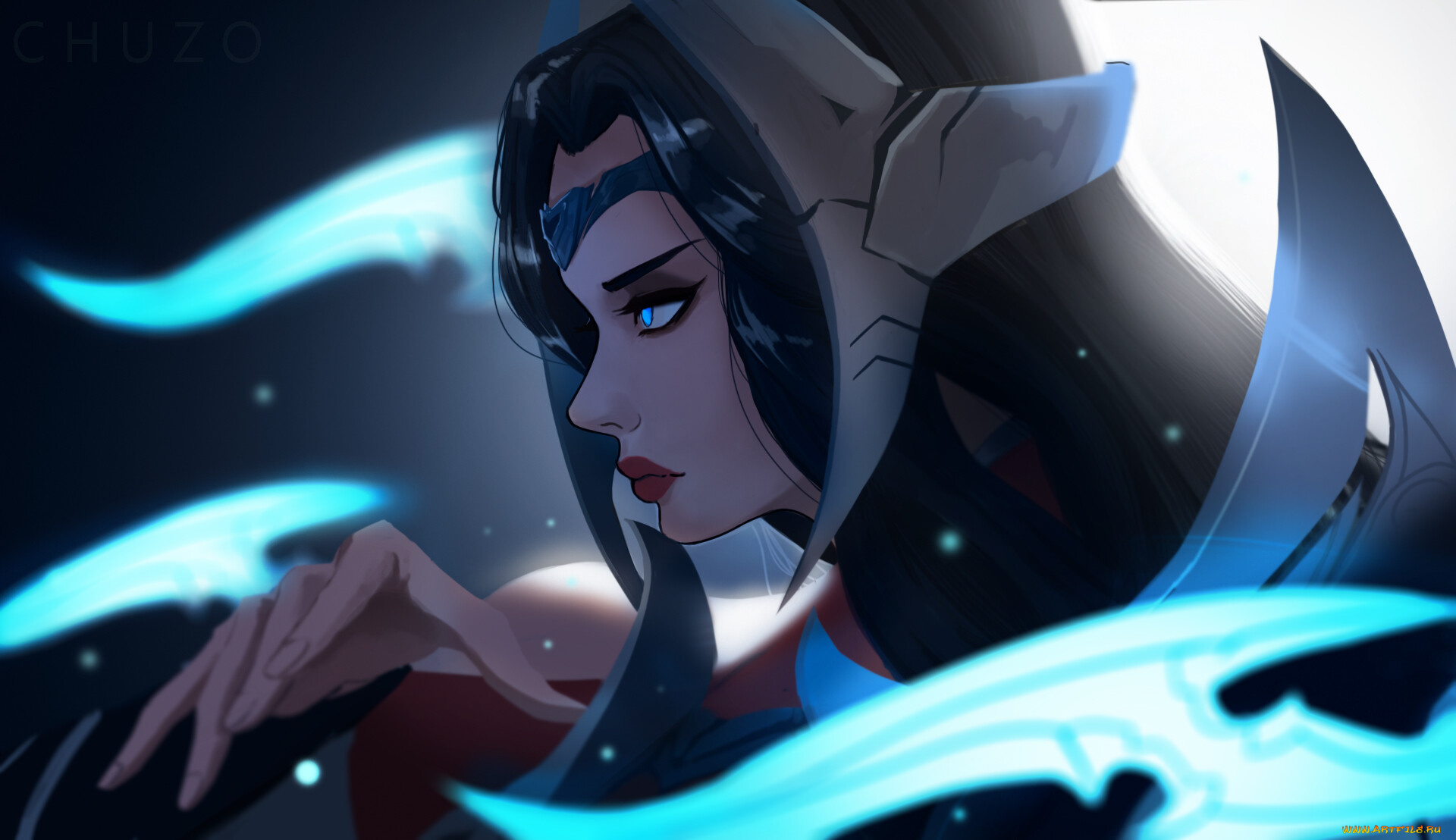 видео, игры, league, of, legends, лицо, оружие, irelia