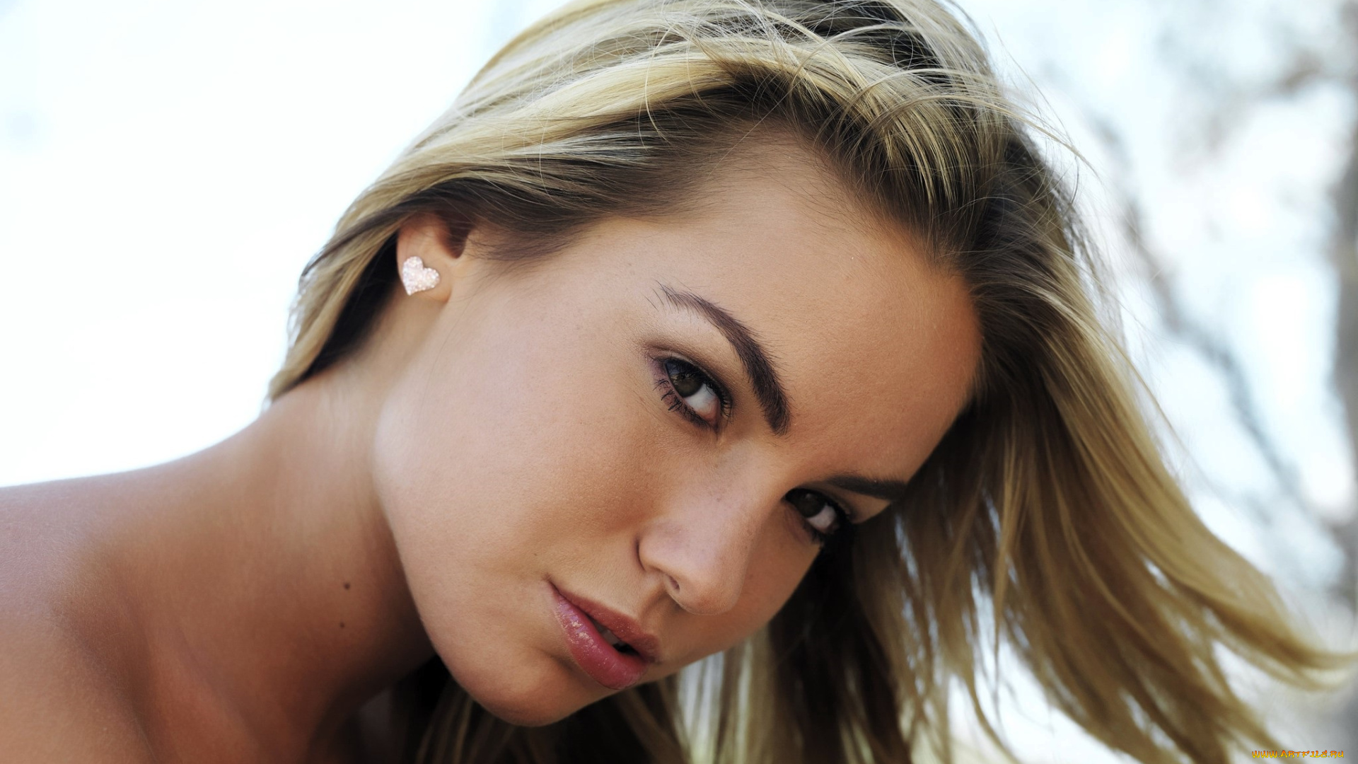 девушки, veronika, fasterova, блондинка, лицо