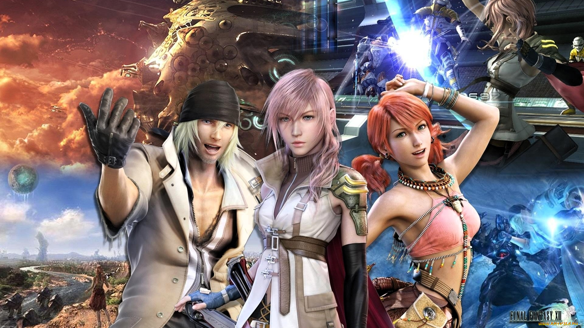 видео, игры, final, fantasy, xiii, персонажи, техника