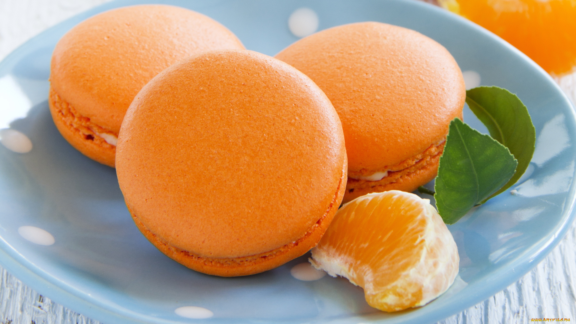 еда, макаруны, лакомство, апельсиновые