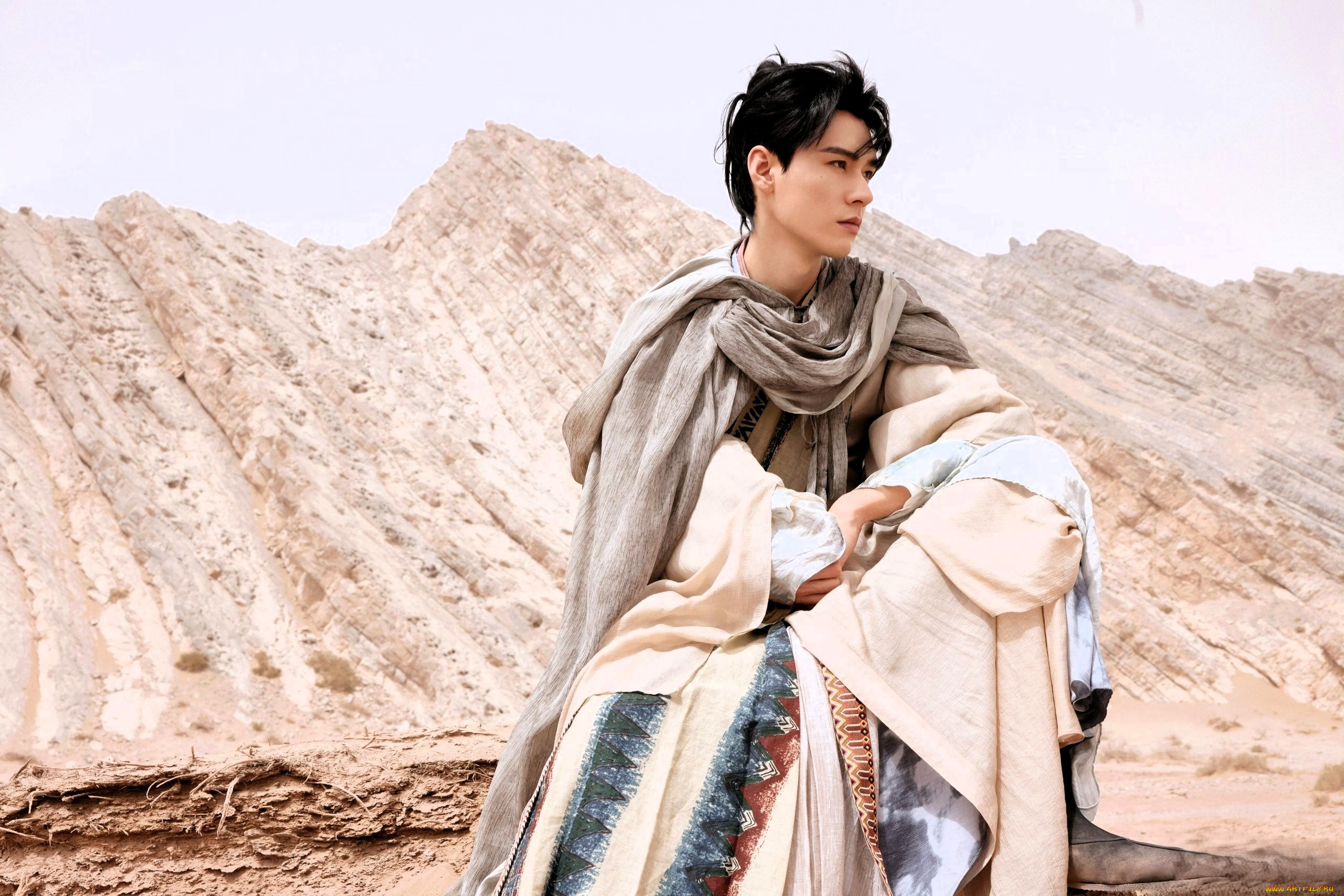 мужчины, gong, jun, |, simon, gong, актер, наряд, скалы