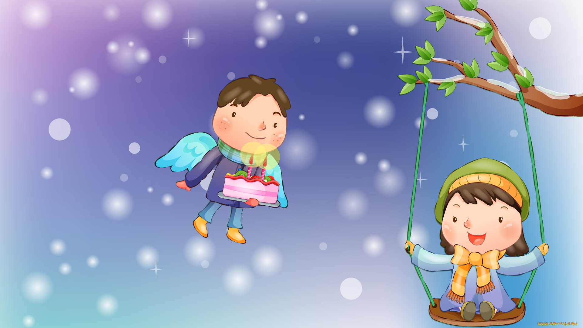 рисованные, дети