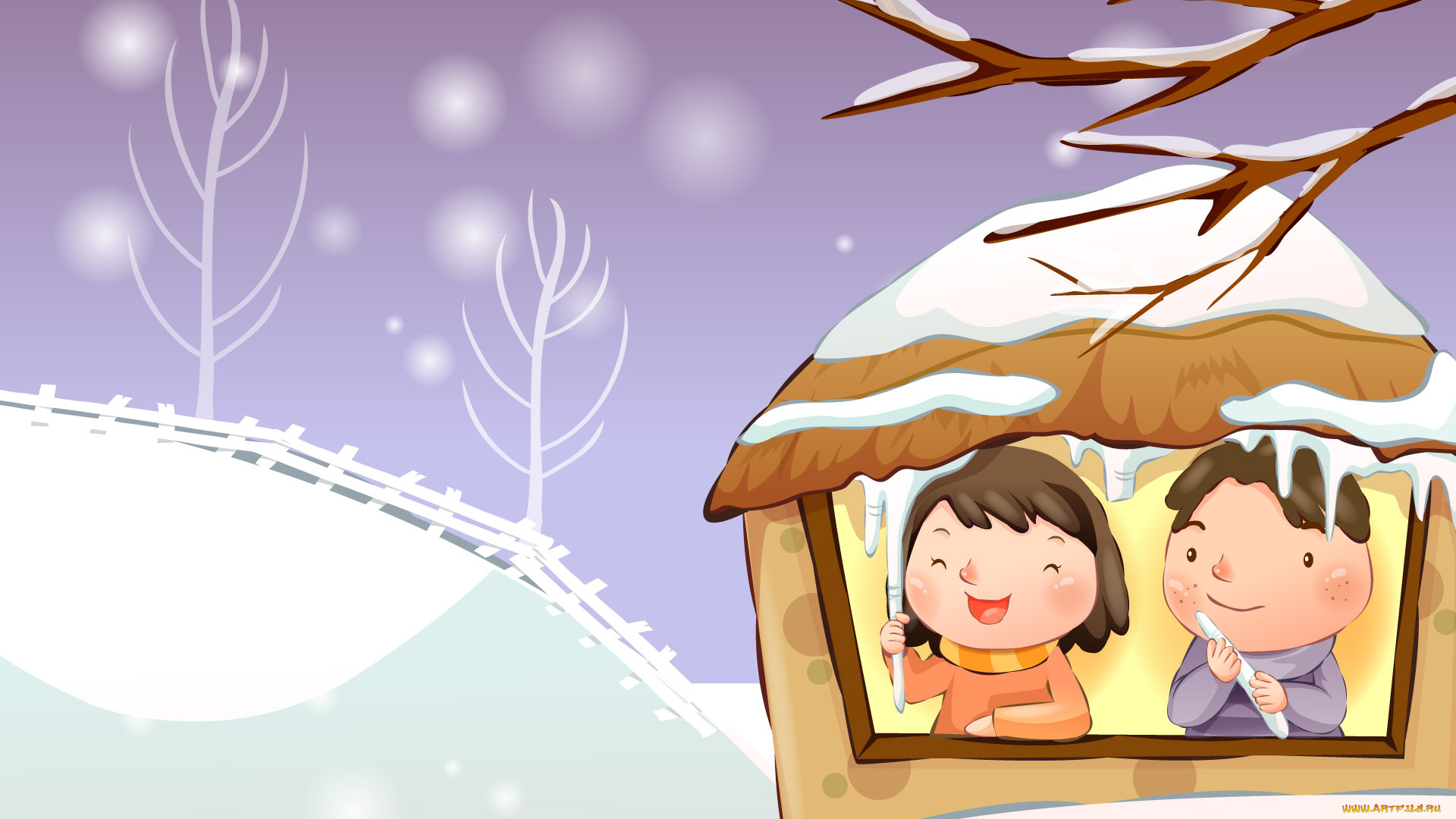 рисованные, дети