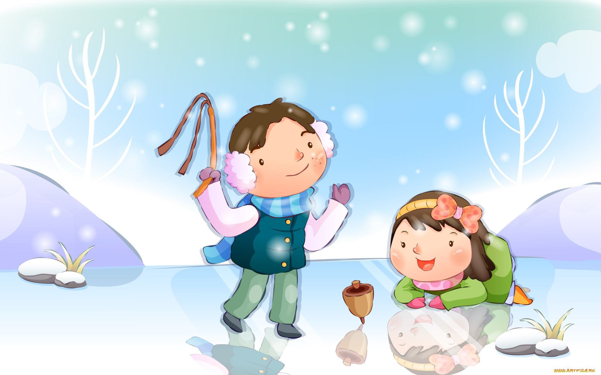 рисованные, дети