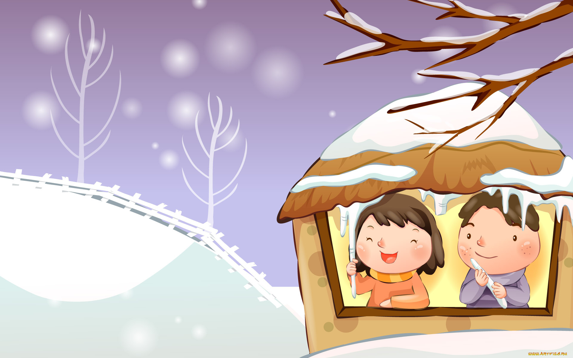 рисованные, дети