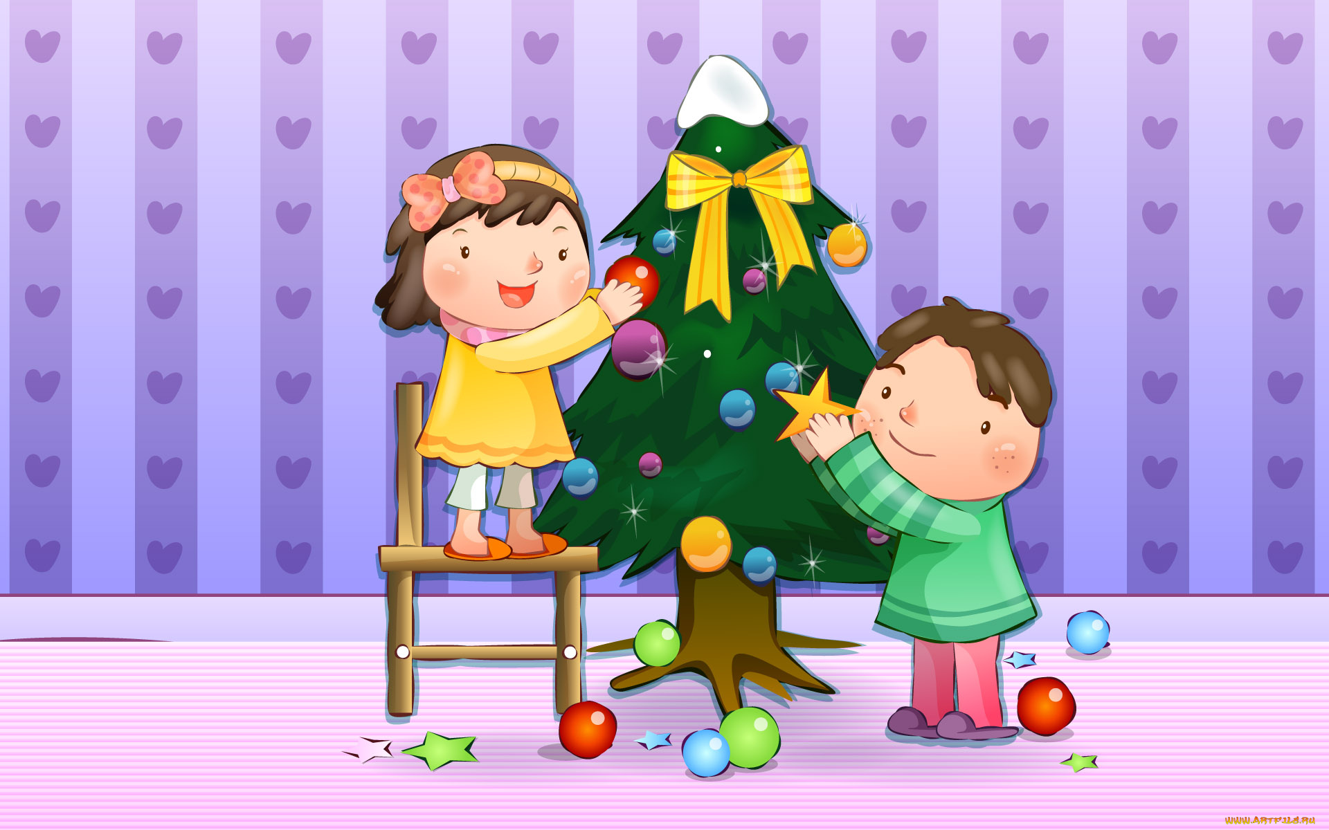 рисованные, дети