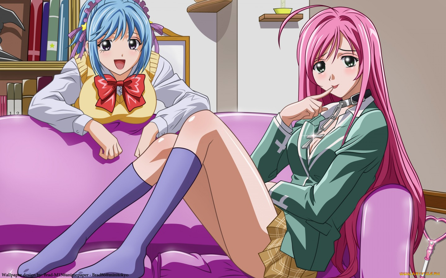 аниме, rosario, vampire