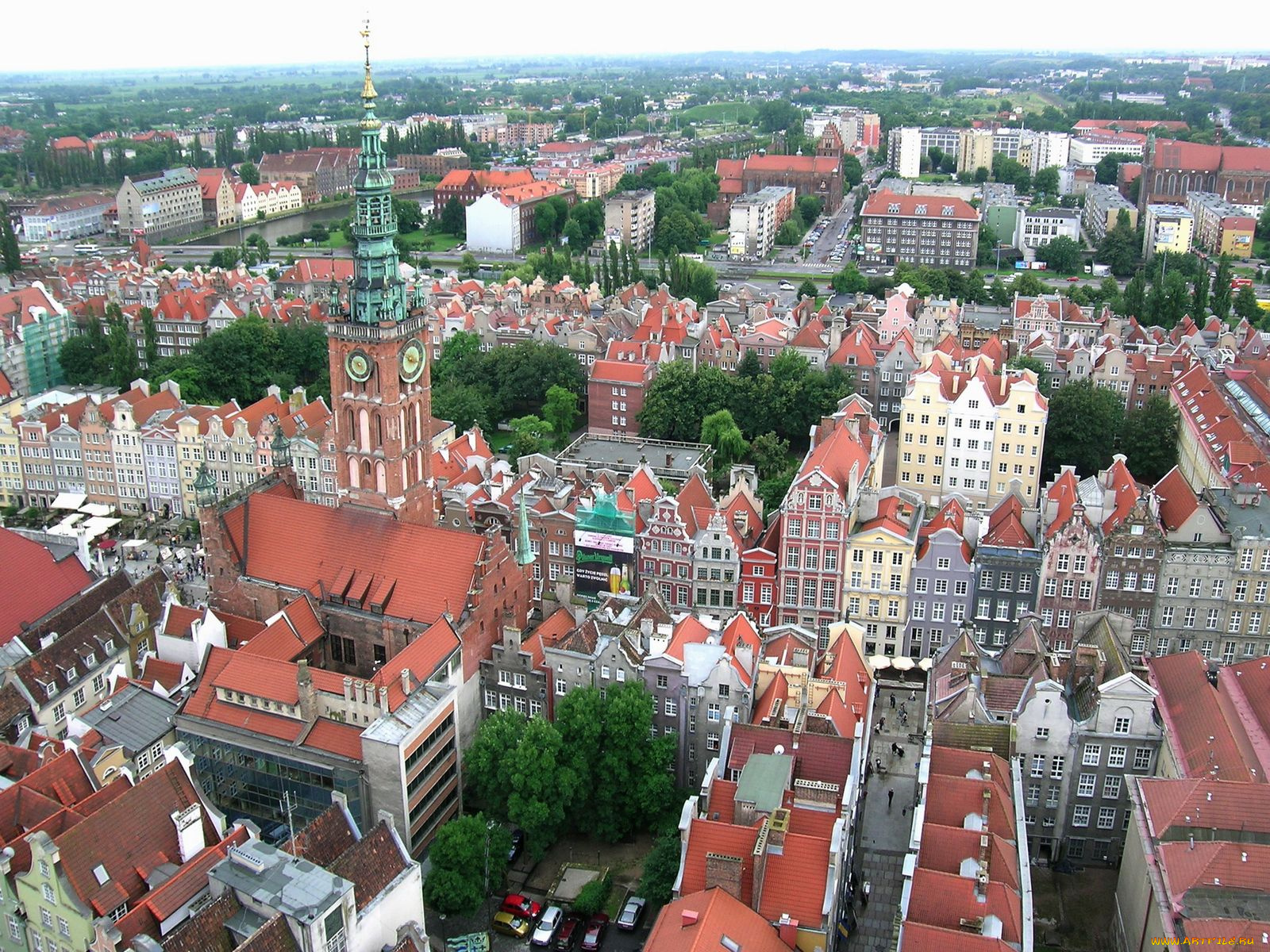 города, гданьск, польша