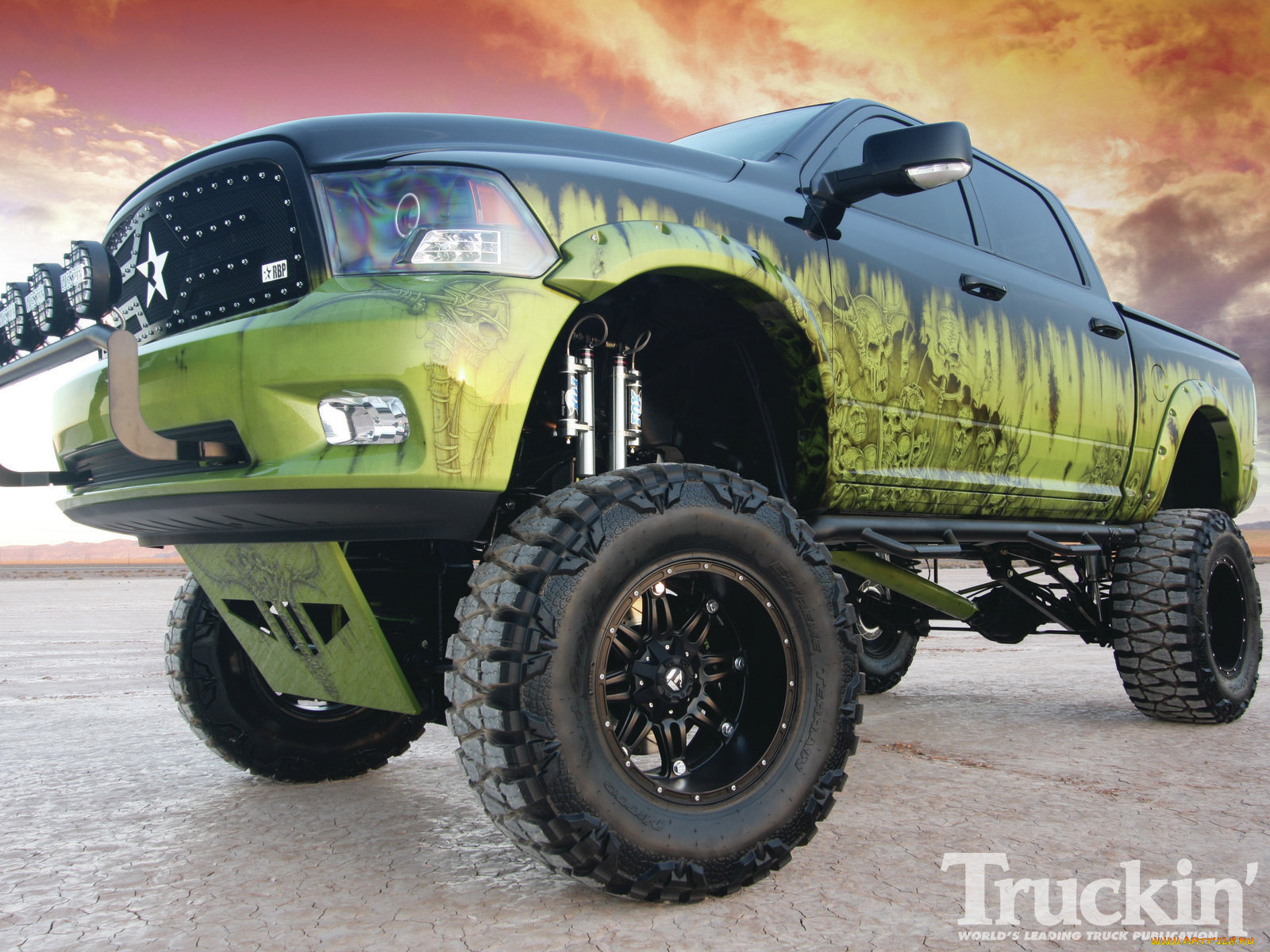 2009, dodge, ram, head, hunter, автомобили, custom, pick, up