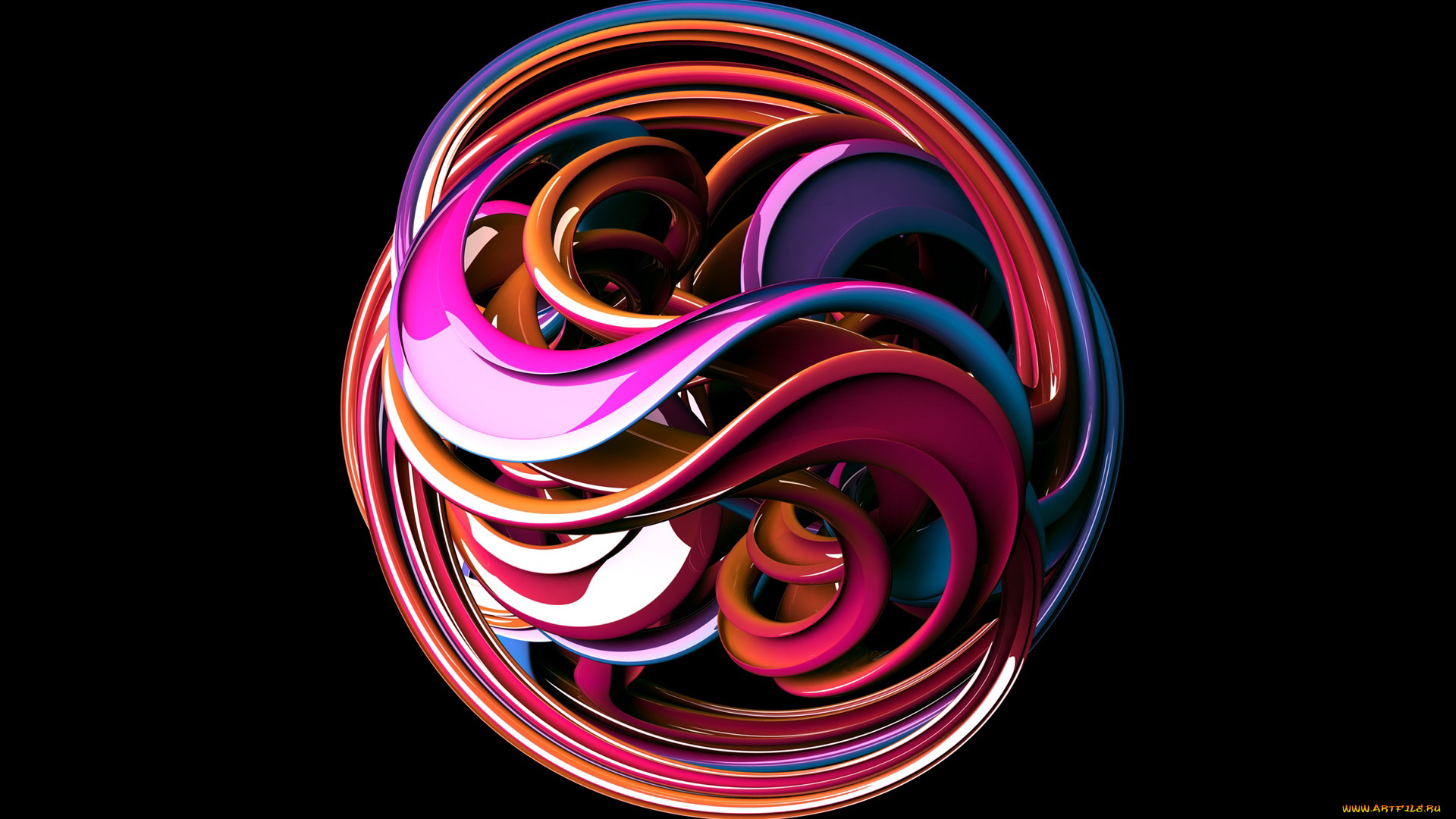 3д, графика, fractal, фракталы, абстракция, узор, тёмный, фон