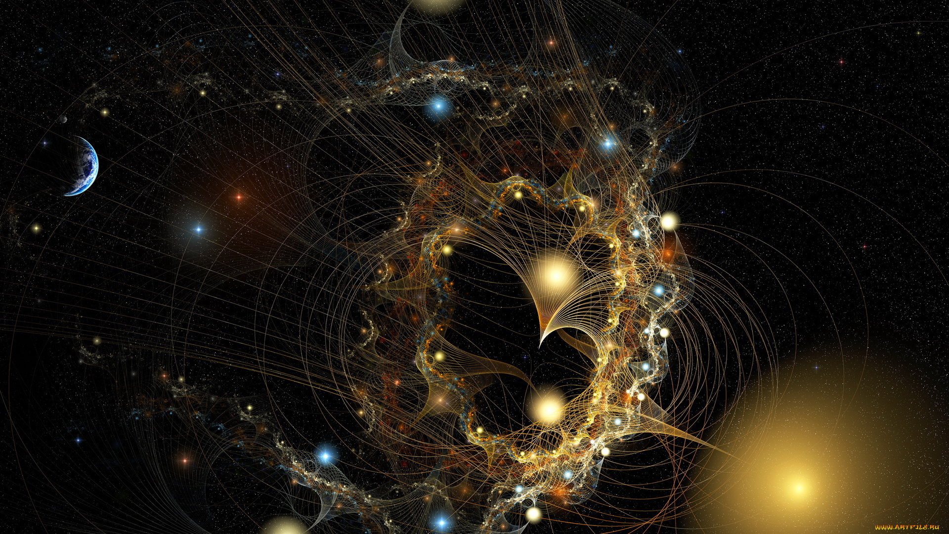 3д, графика, fractal, фракталы, фон, тёмный, абстракция