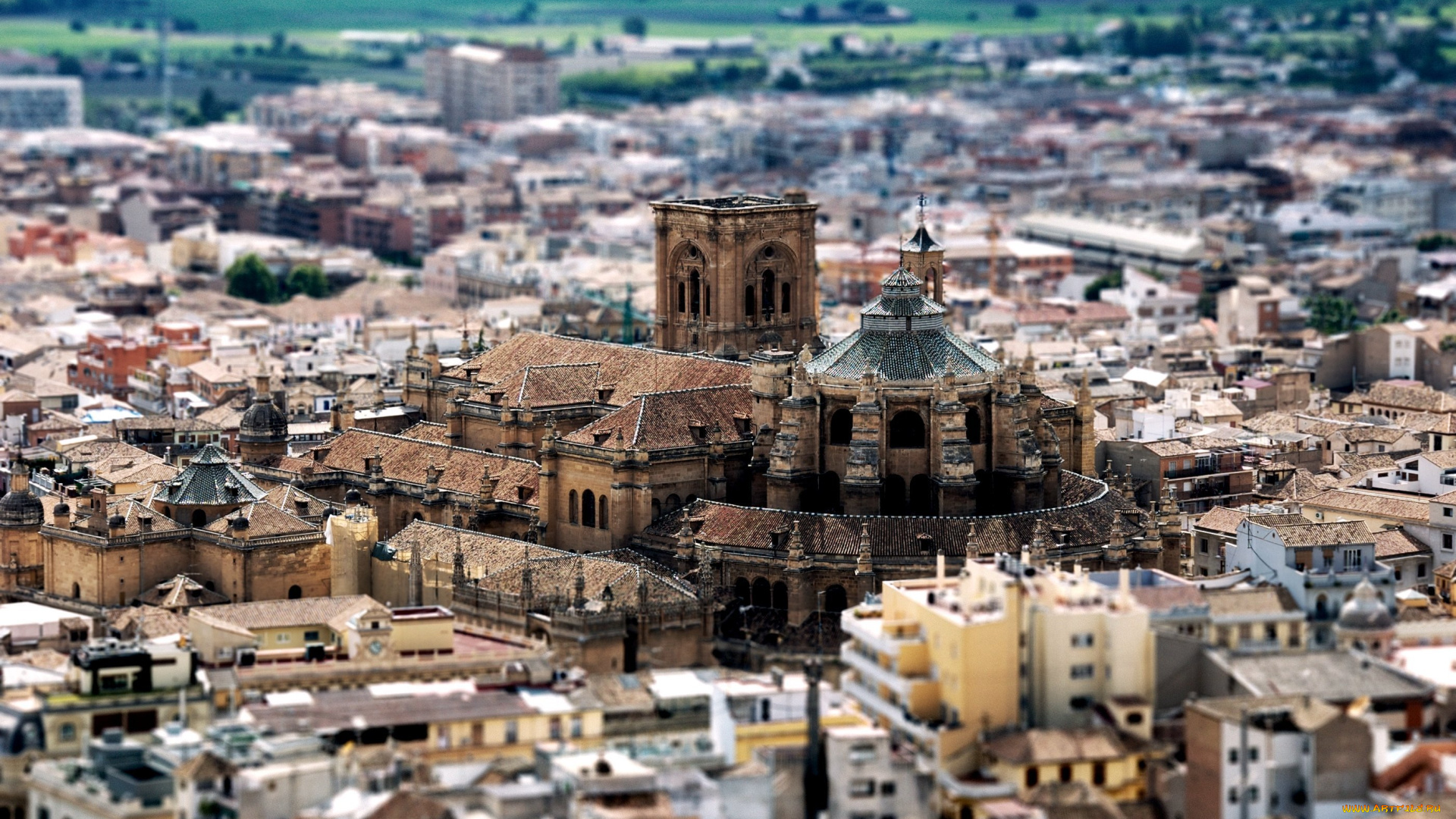 cathedral, granada, spain, города, католические, соборы, костелы, аббатства