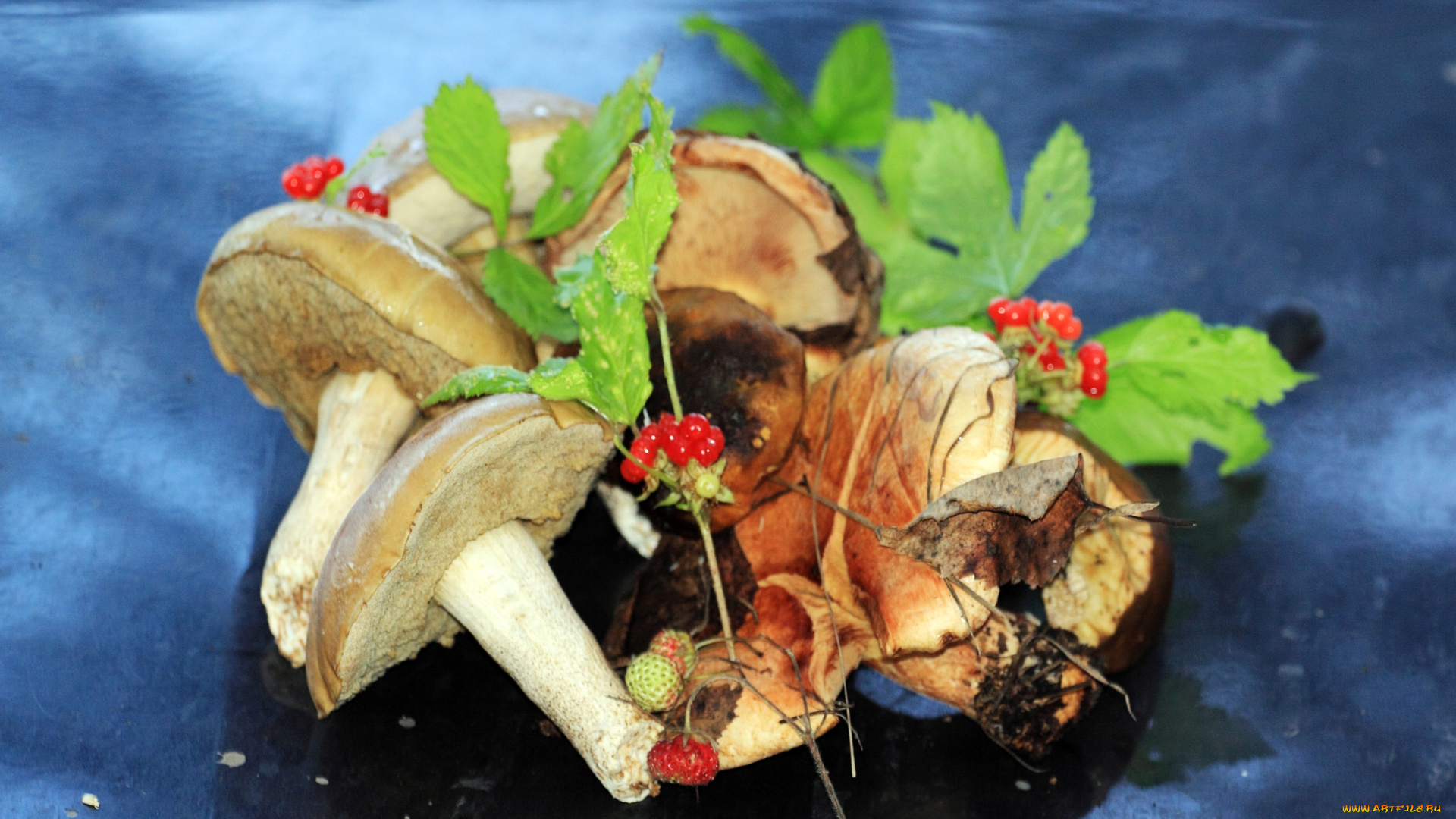еда, грибы, грибные, блюда, ягоды