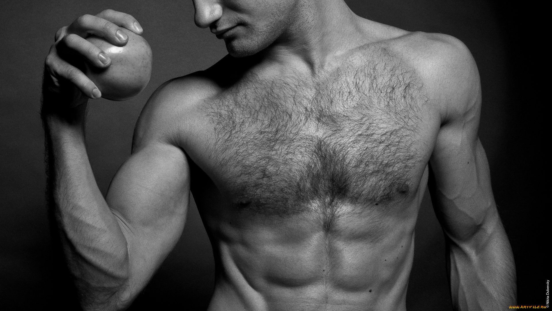 мужчины, unsort, яблоко, торс