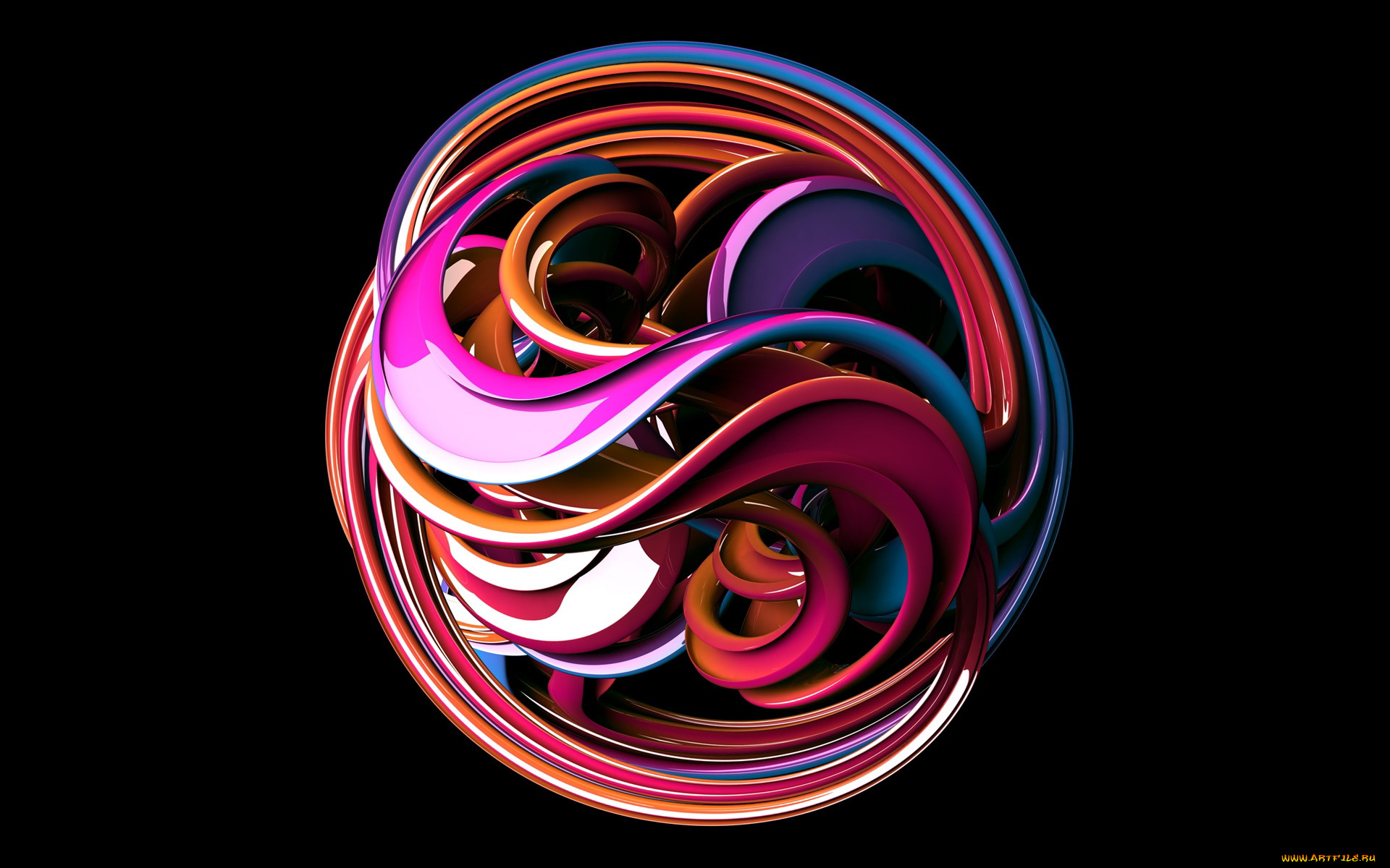 3д, графика, fractal, фракталы, абстракция, узор, тёмный, фон