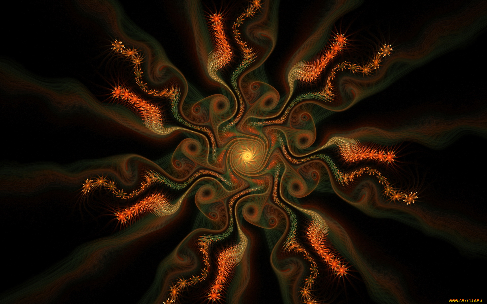 3д, графика, fractal, фракталы, тёмный, фон, узор, абстракция