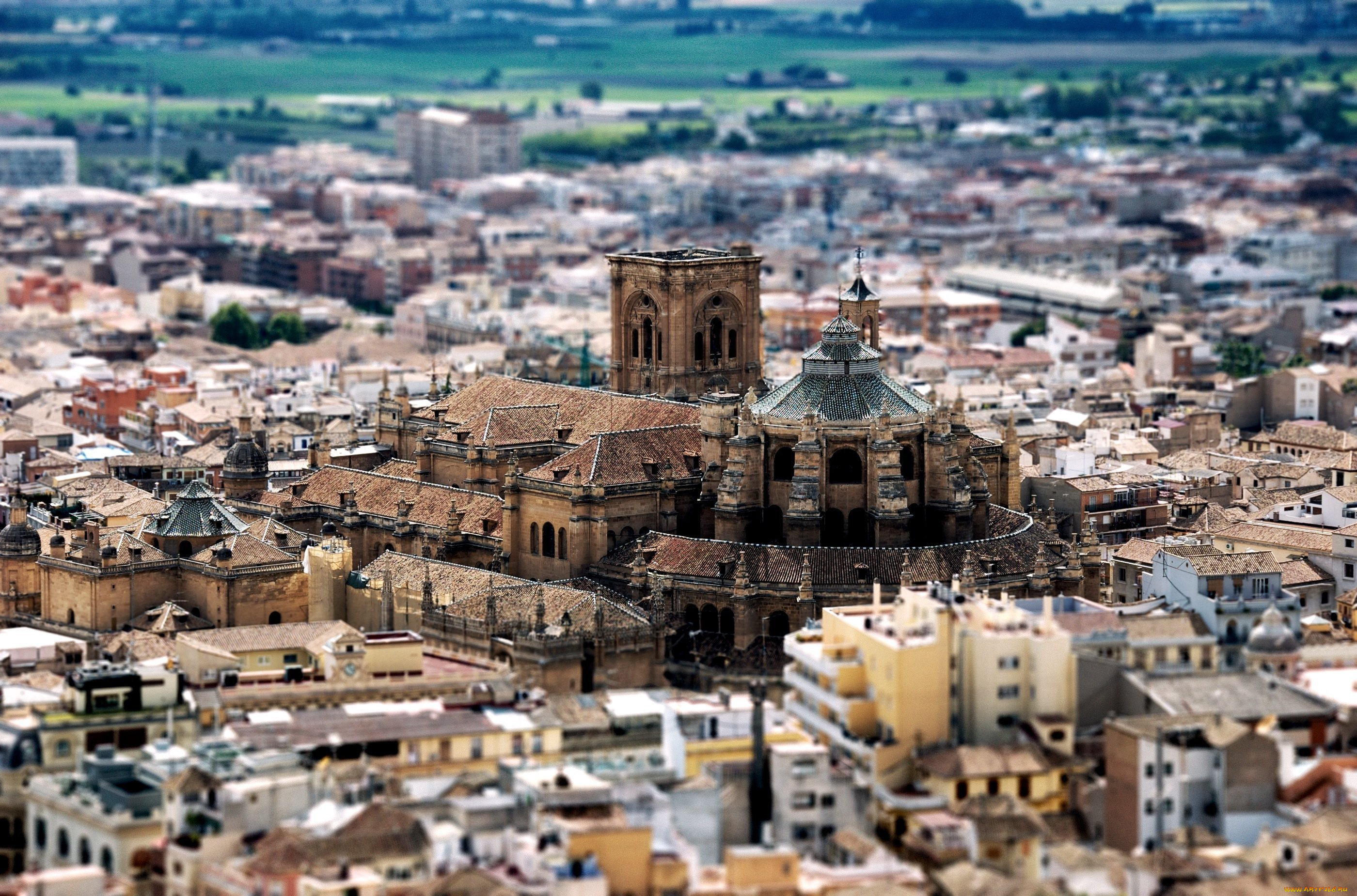 cathedral, granada, spain, города, католические, соборы, костелы, аббатства