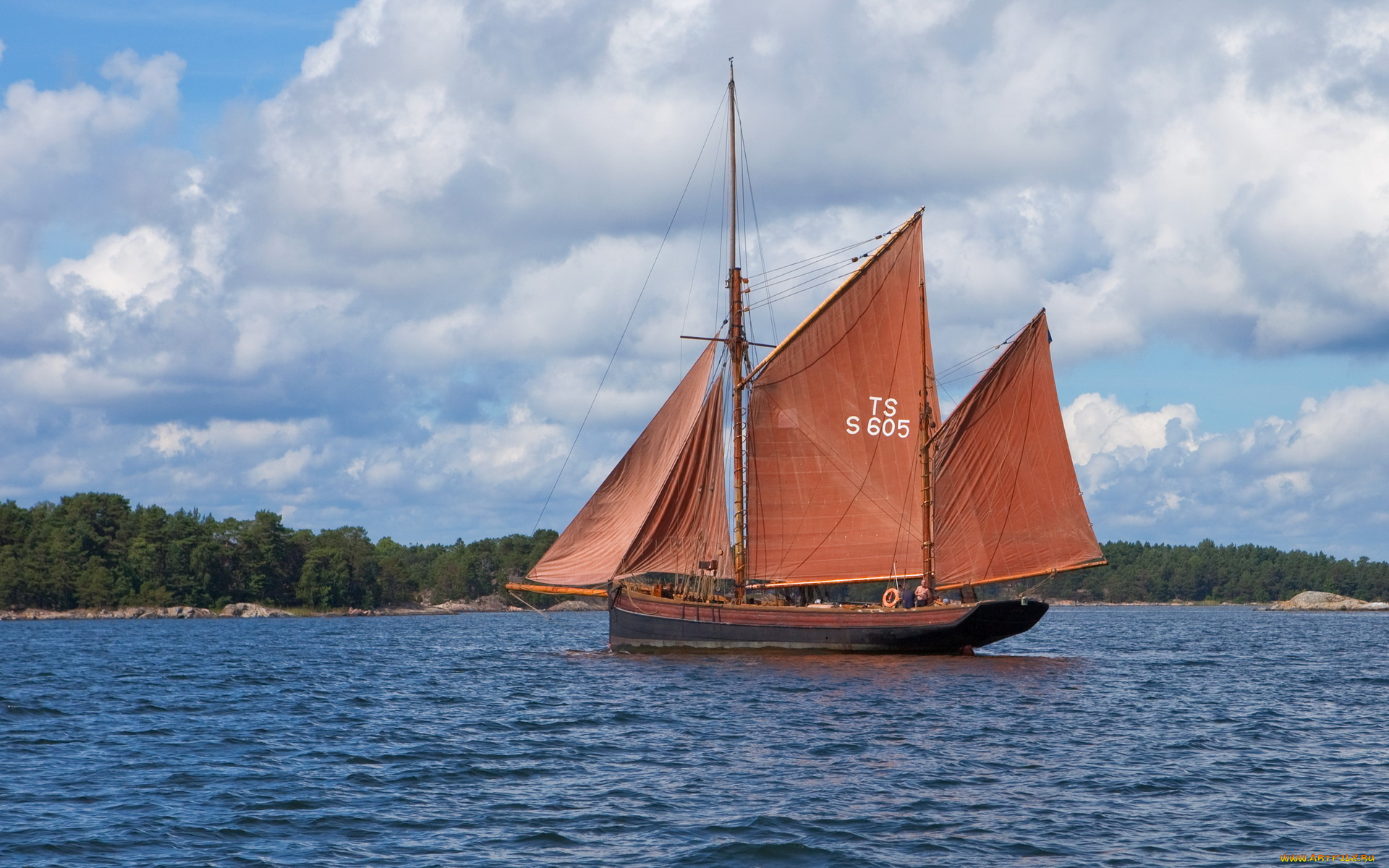 корабли, парусники, парусник, море