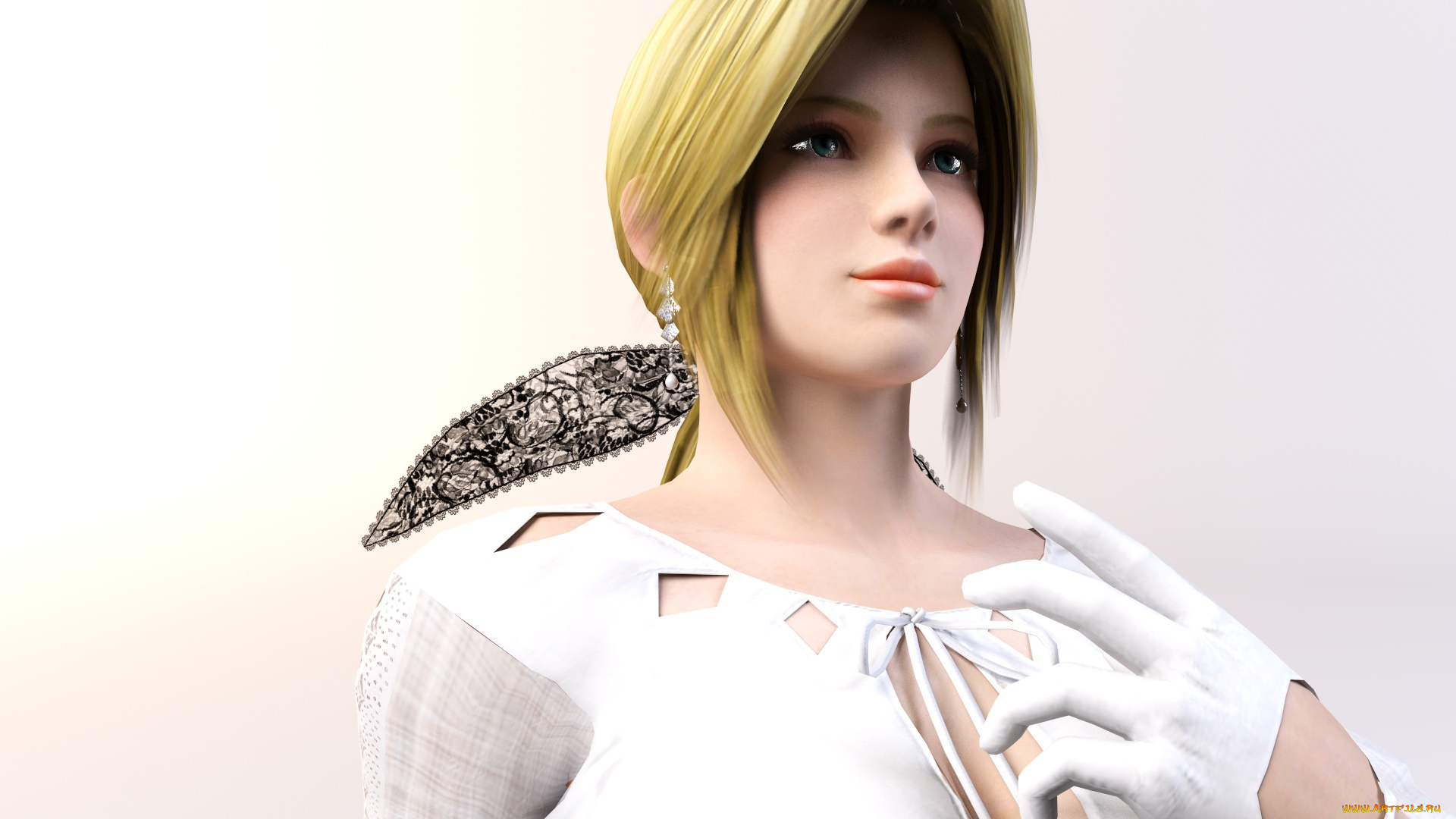 3д, графика, anime, аниме, взгляд, девушка