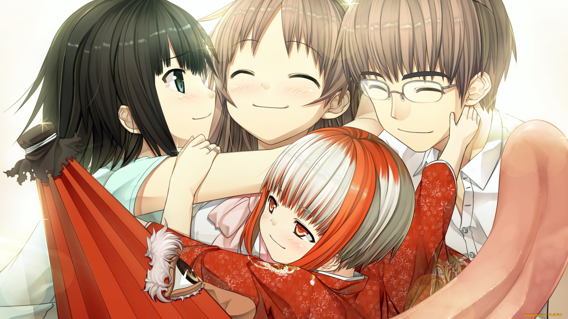 monobeno, аниме, девушки