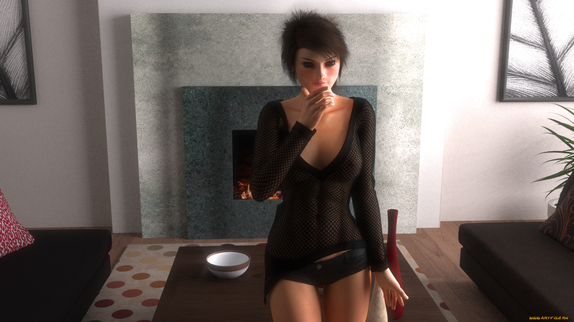 3д, графика, люди, , people, взгляд, фон, девушка