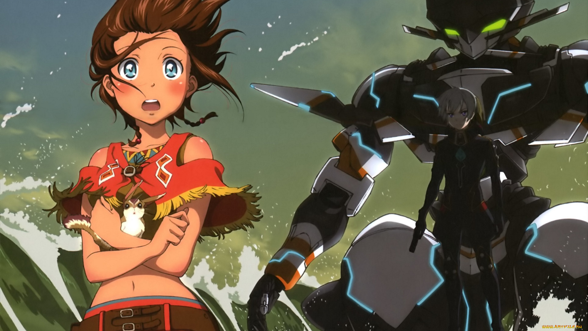 аниме, suisei, no, gargantia, suisei, no, gargantia, гаргантия, меха, red, amy, chamber