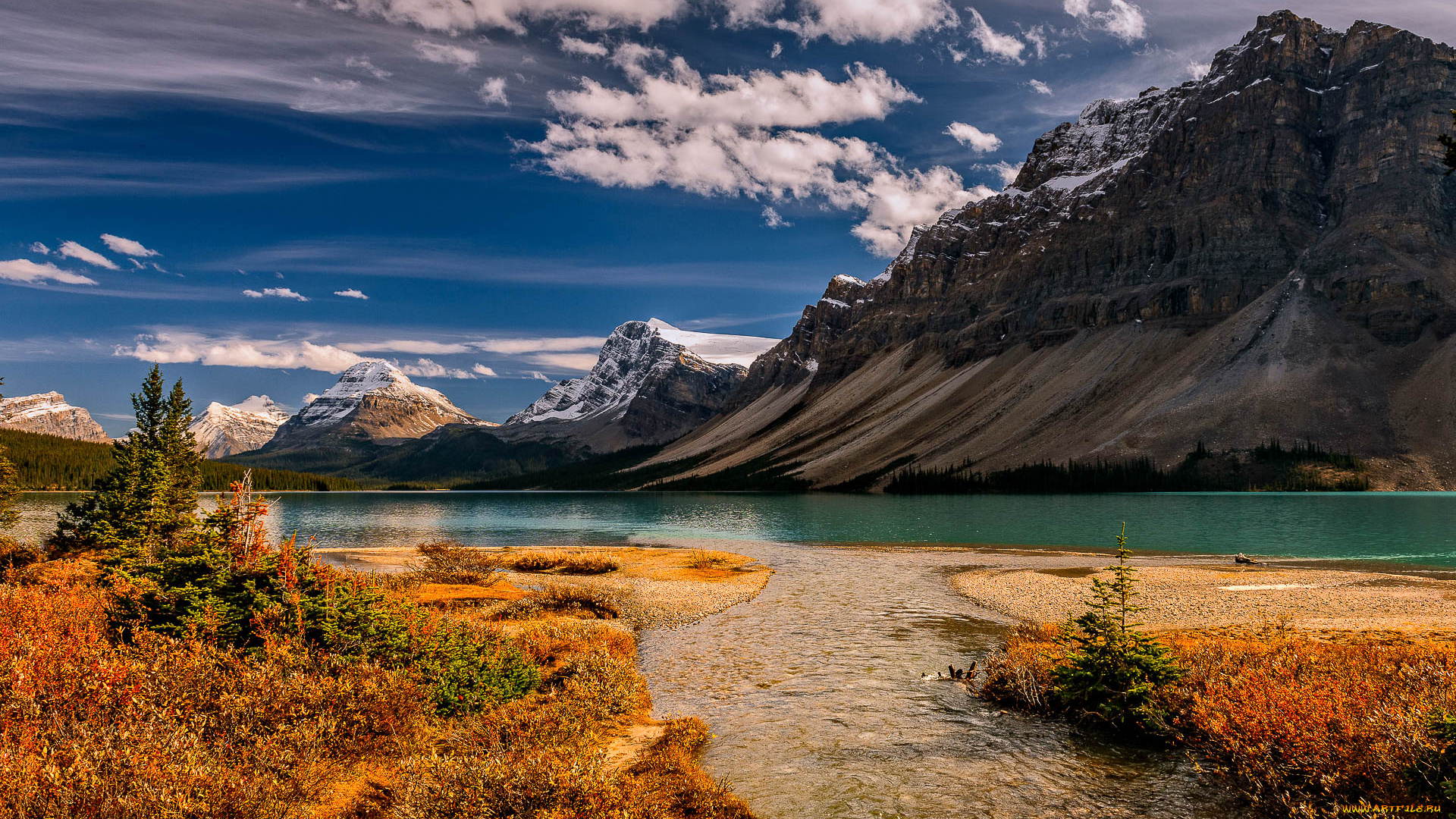 природа, реки, озера, река, лес, горы