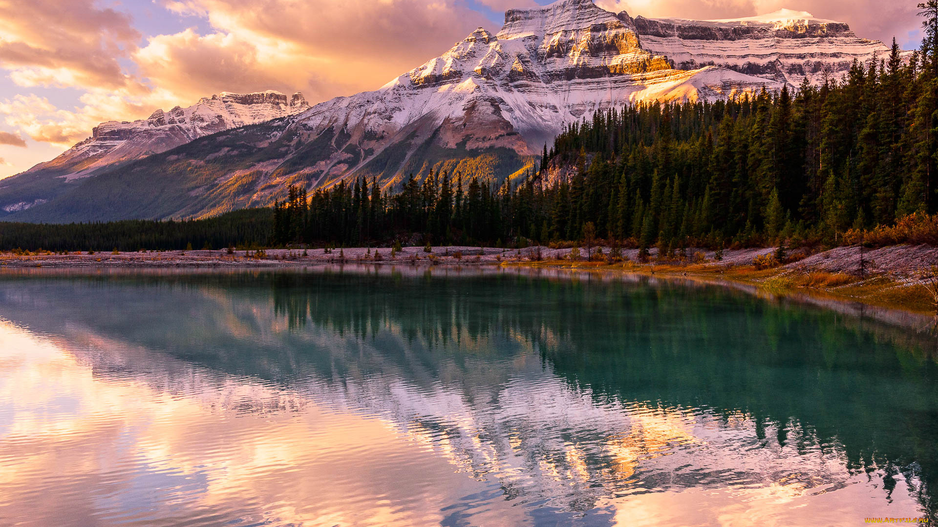 природа, реки, озера, река, лес, горы