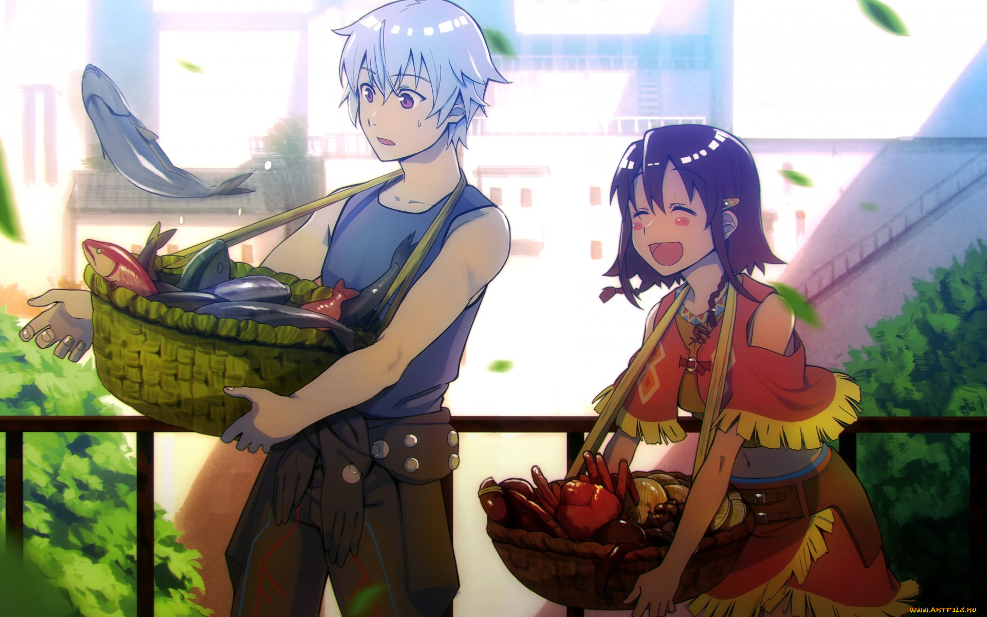 аниме, suisei, no, gargantia, suisei, no, gargantia, гаргантия, red, amy, улыбка, счастье, art