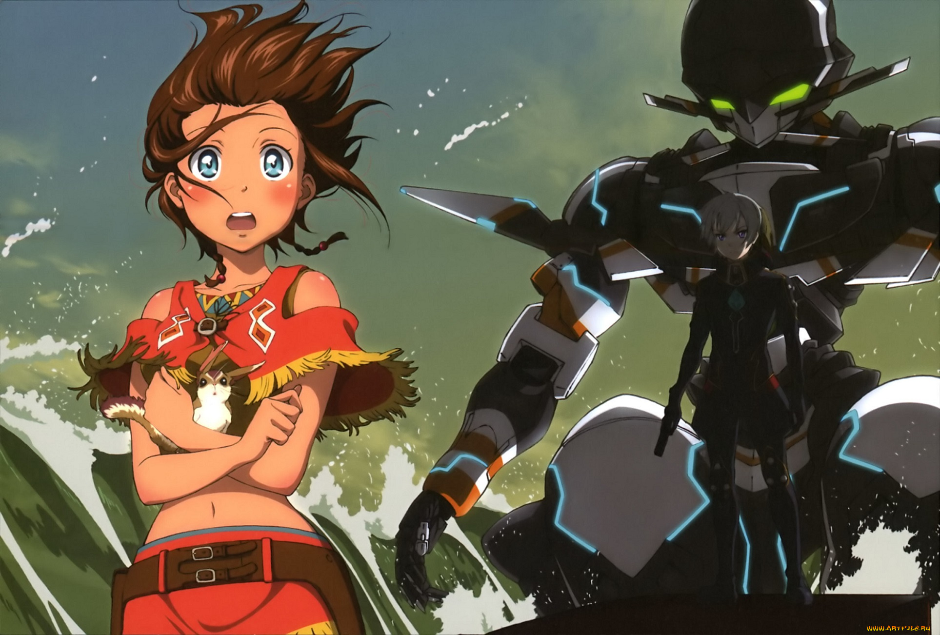 аниме, suisei, no, gargantia, suisei, no, gargantia, гаргантия, меха, red, amy, chamber