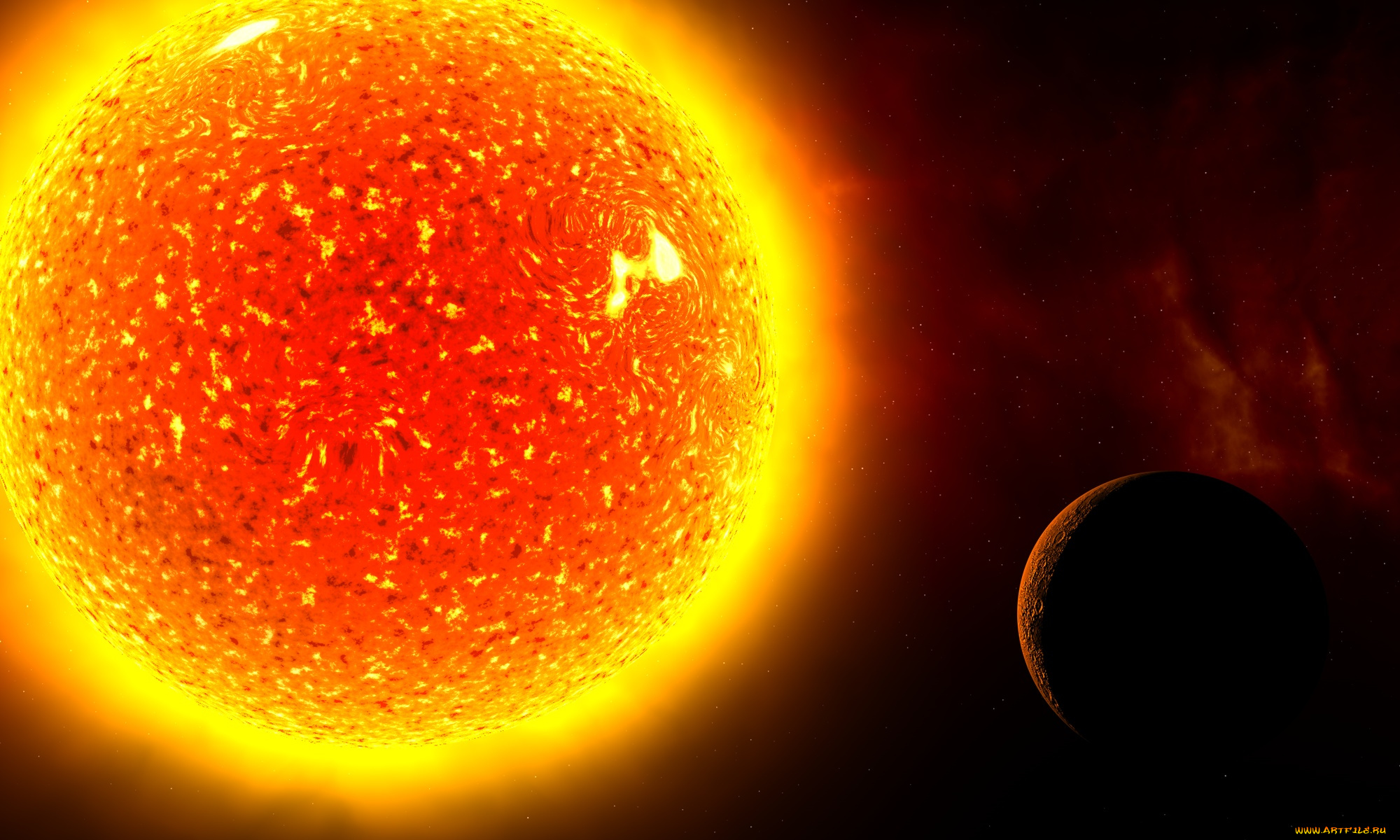 космос, солнце, вселенная, звезды, галактика, планеты