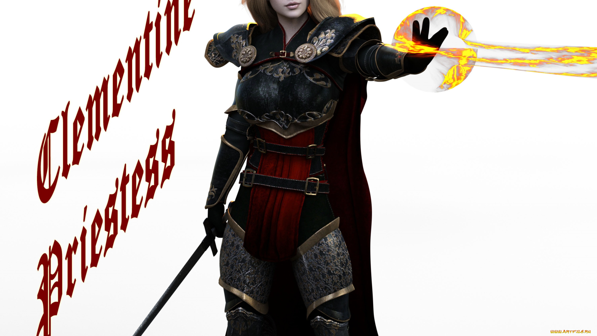 3д, графика, фантазия, , fantasy, фон, взгляд, девушка