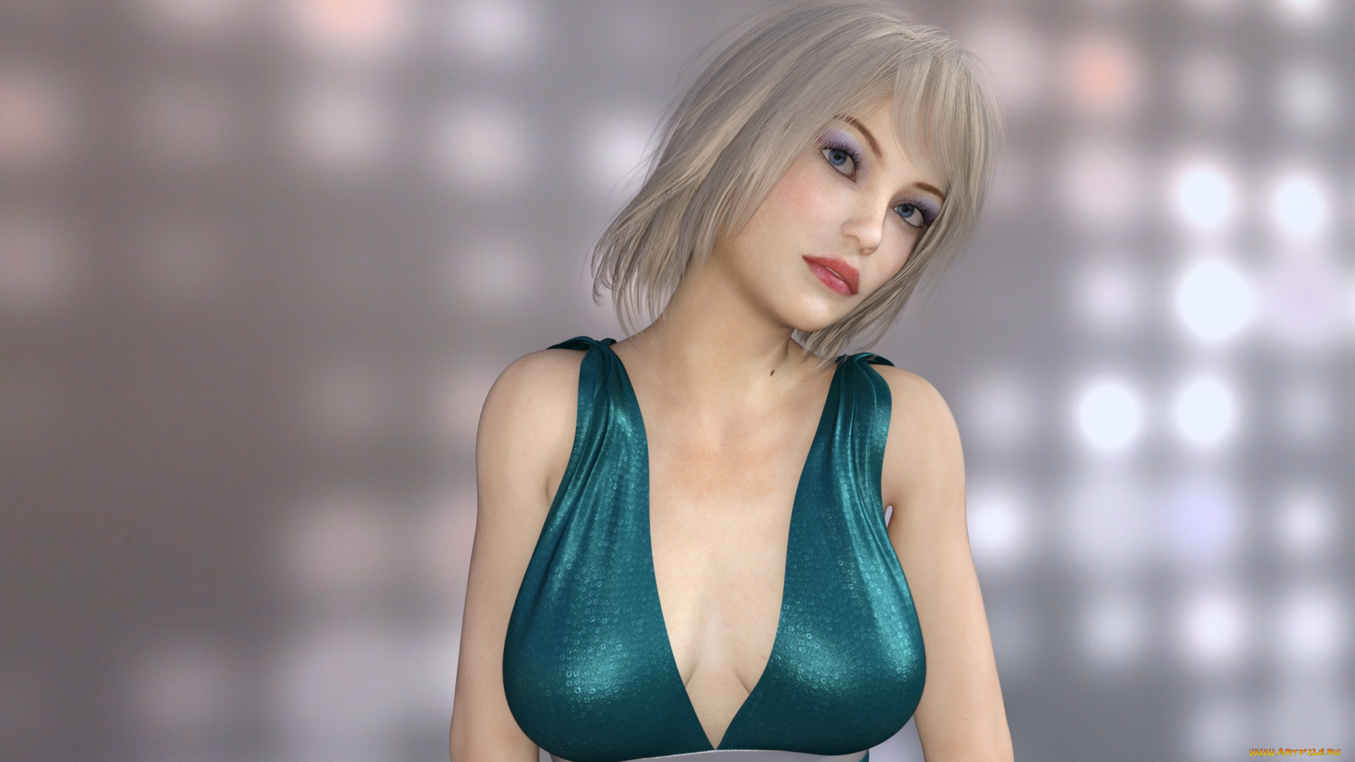 3д, графика, люди, , people, девушка, фон, взгляд