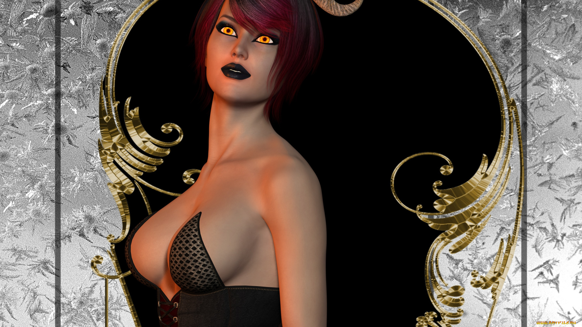 3д, графика, существа, , creatures, взгляд, кастаника, фон