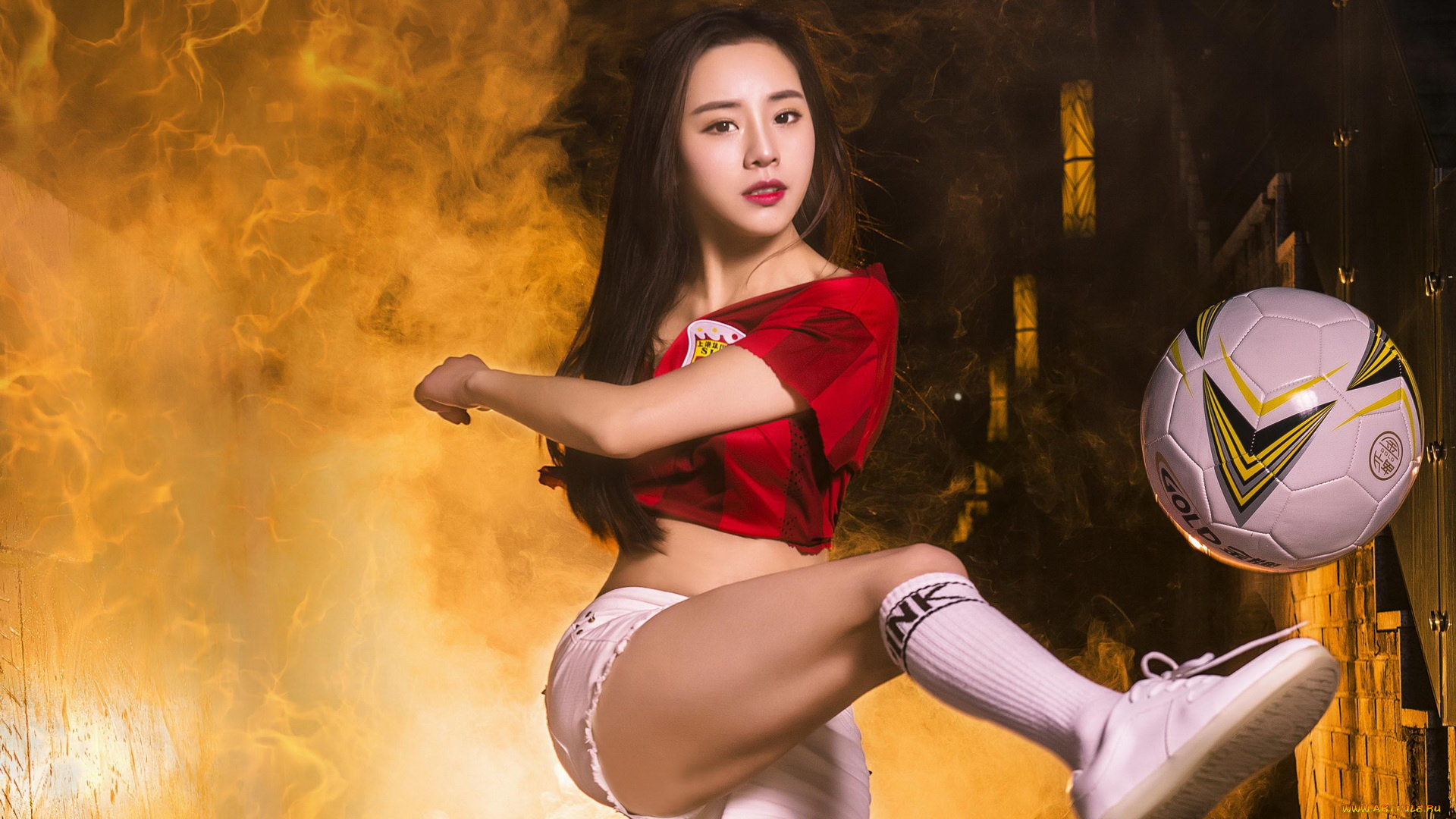 девушки, -unsort, , азиатки, фон, взгляд, девушка