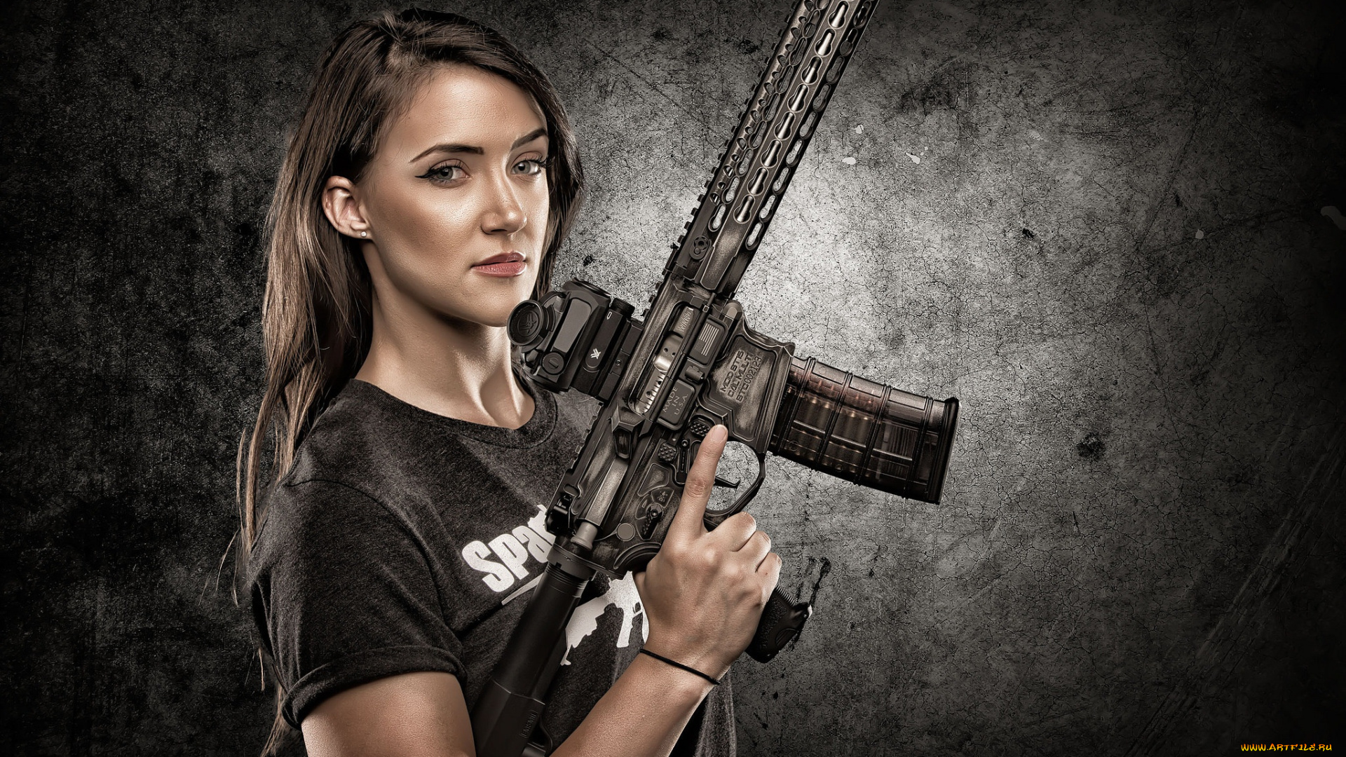 девушки, -unsort, , девушки, с, оружием, фон, оружие, взгляд, девушка