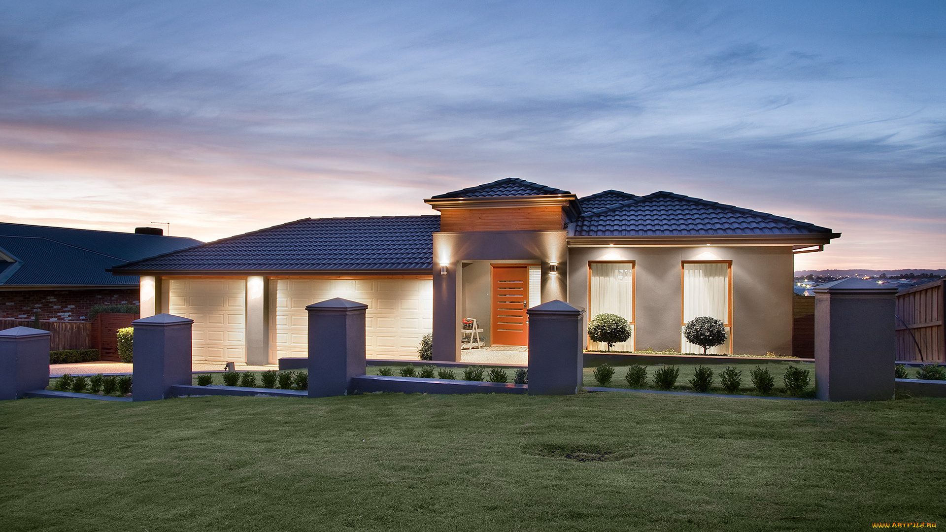 города, -, здания, , дома, окна, дом