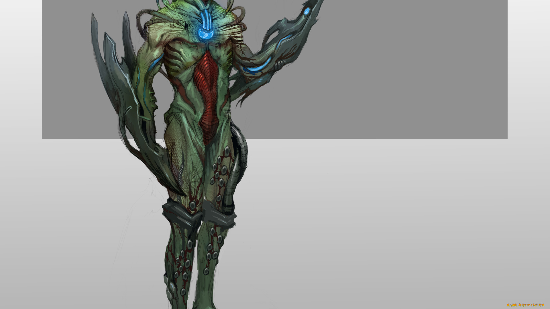 видео, игры, mass, effect, фон, существо