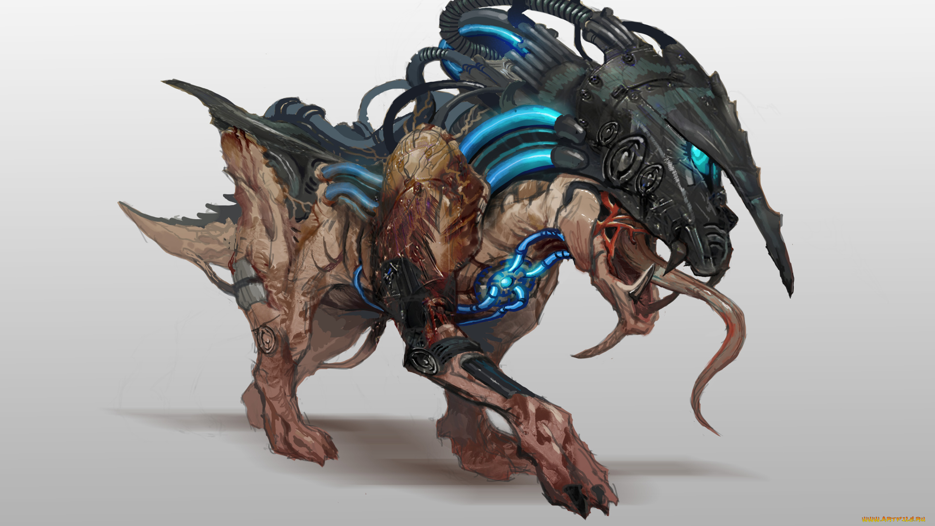 видео, игры, mass, effect, существо, фон