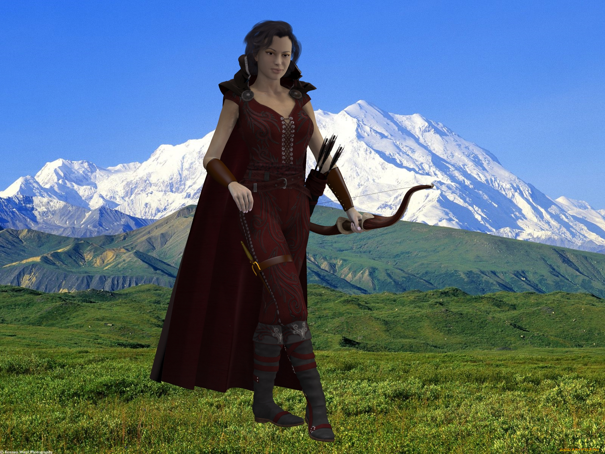 3д, графика, абстракция, , abstract, фон, взгляд, девушка