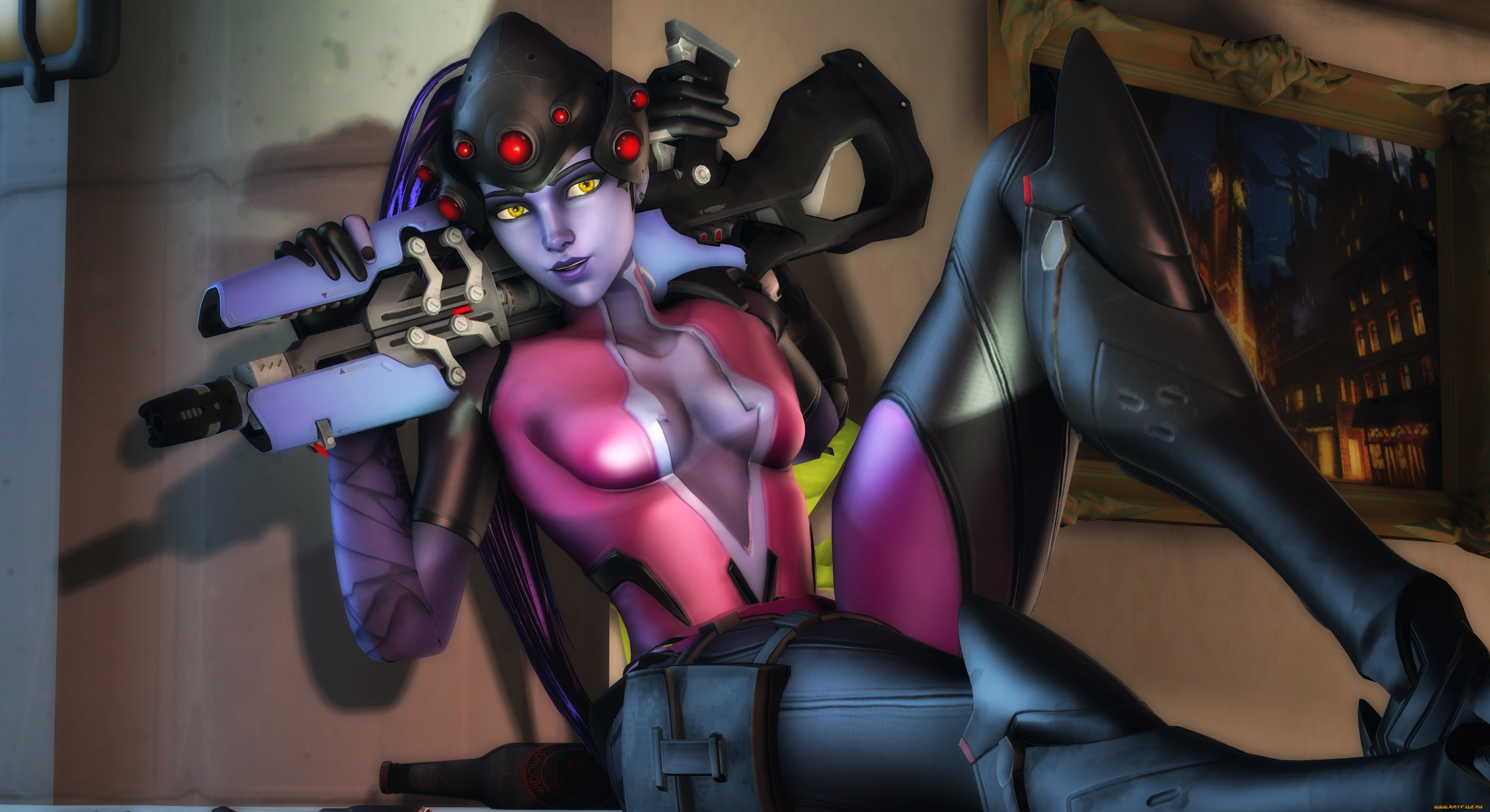 3д, графика, фантазия, , fantasy, фон, взгляд, девушка