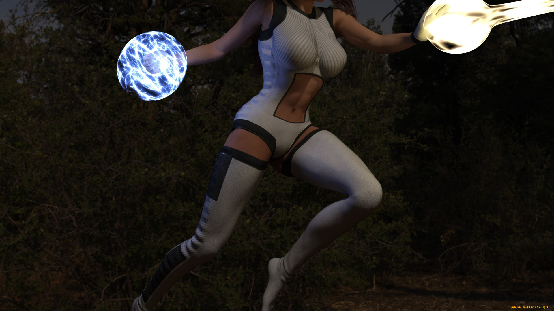 3д, графика, фантазия, , fantasy, фон, взгляд, девушка