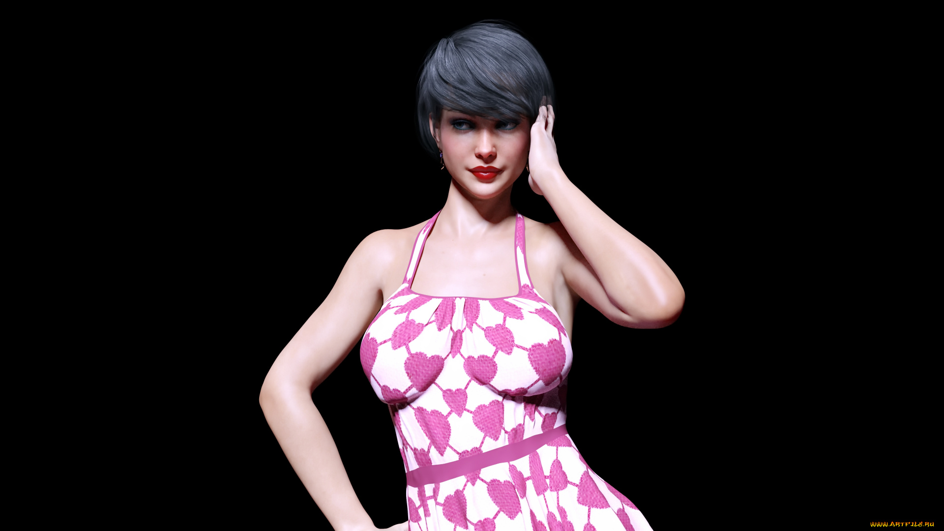 3д, графика, люди, , people, фон, девушка, взгляд